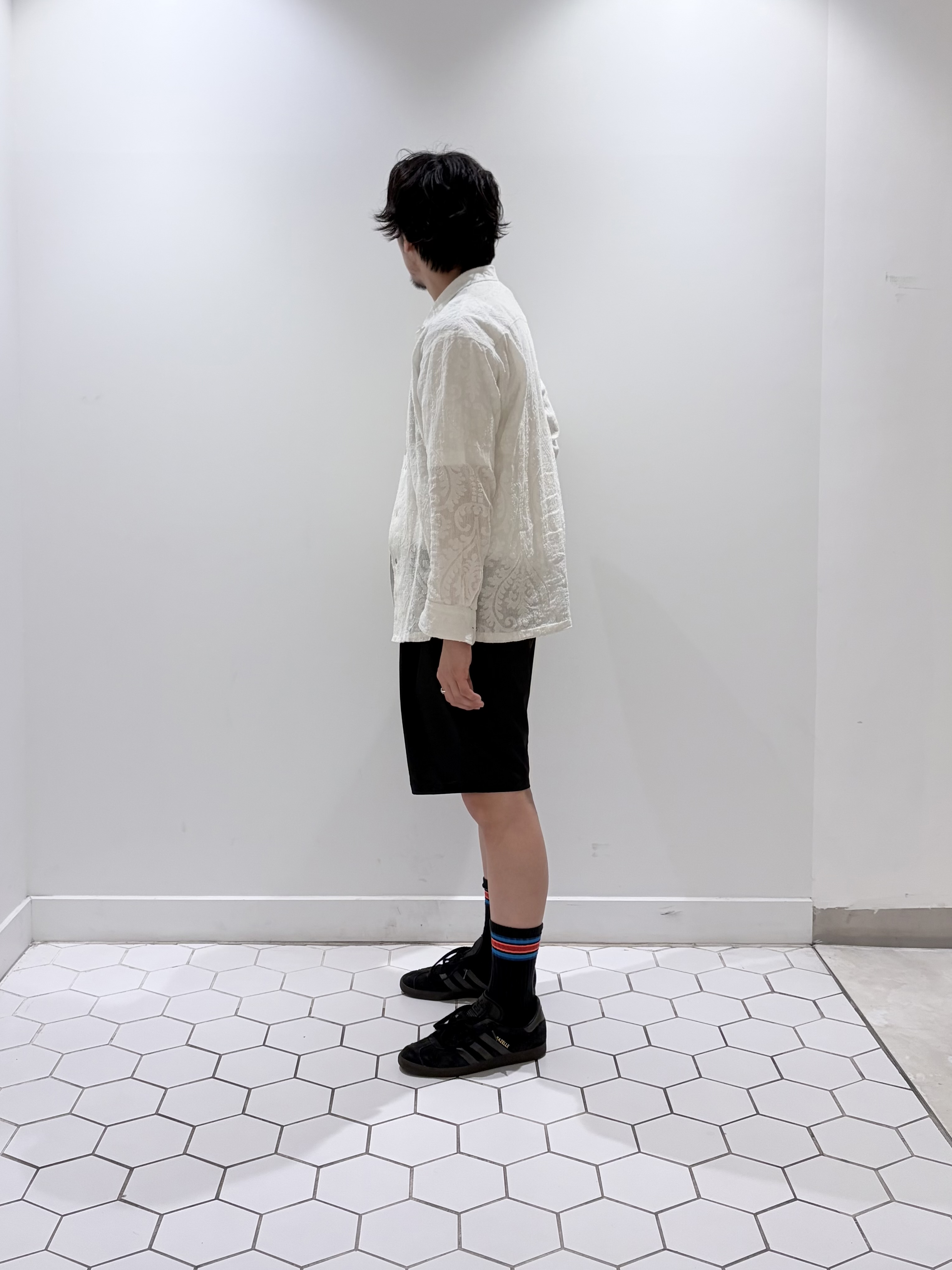 takeruさんの「Dessin｜【洗える】インド刺繍コットン開襟シャツ」を使ったコーディネート