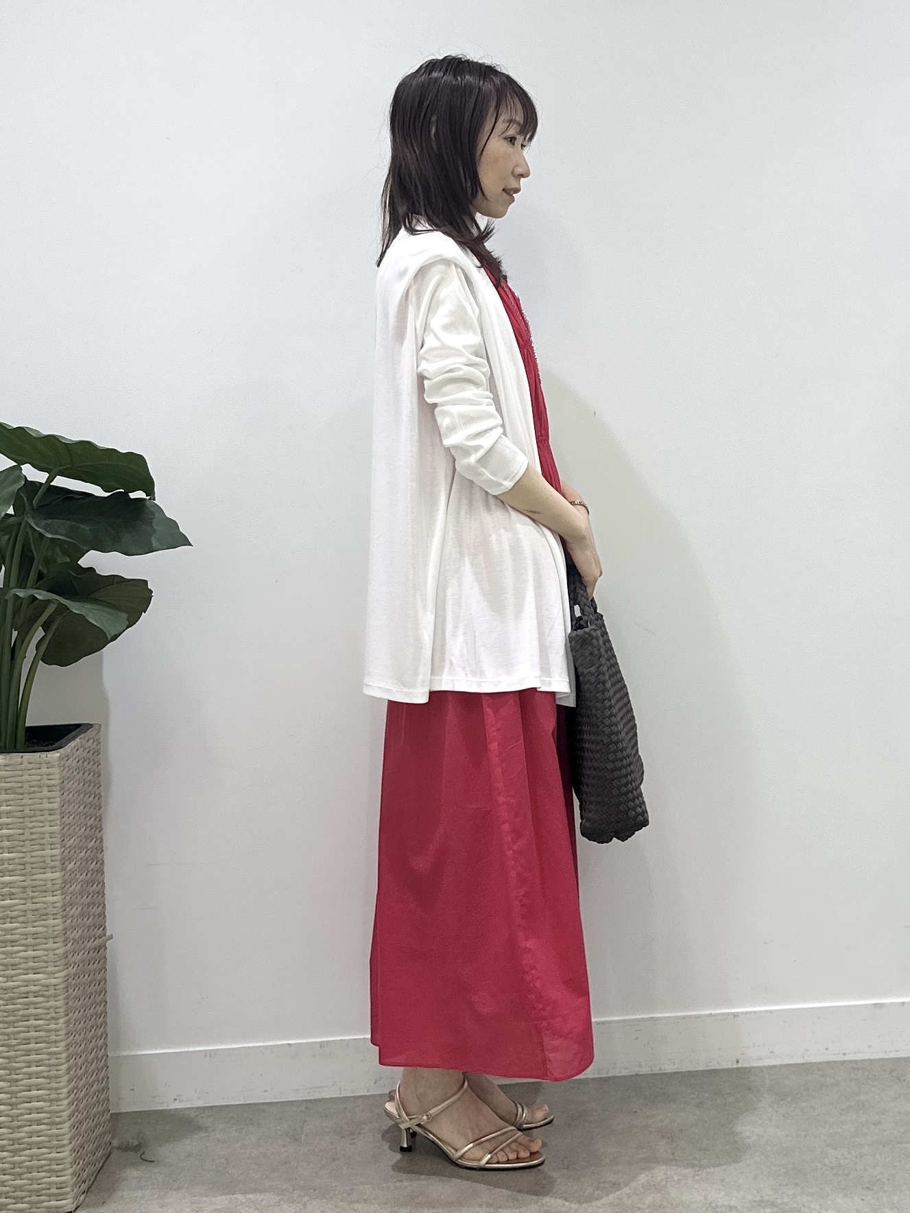 Miwaさんの「UNTITLED｜【接触冷感/UVカット/遮熱機能】フライスジャージカーディガン」を使ったコーディネート