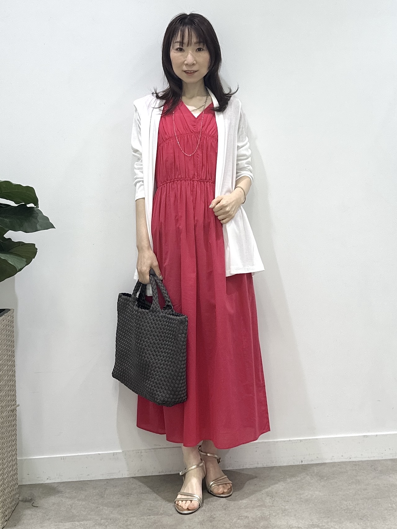 Miwaさんの「UNTITLED｜【接触冷感/UVカット/遮熱機能】フライスジャージカーディガン」を使ったコーディネート