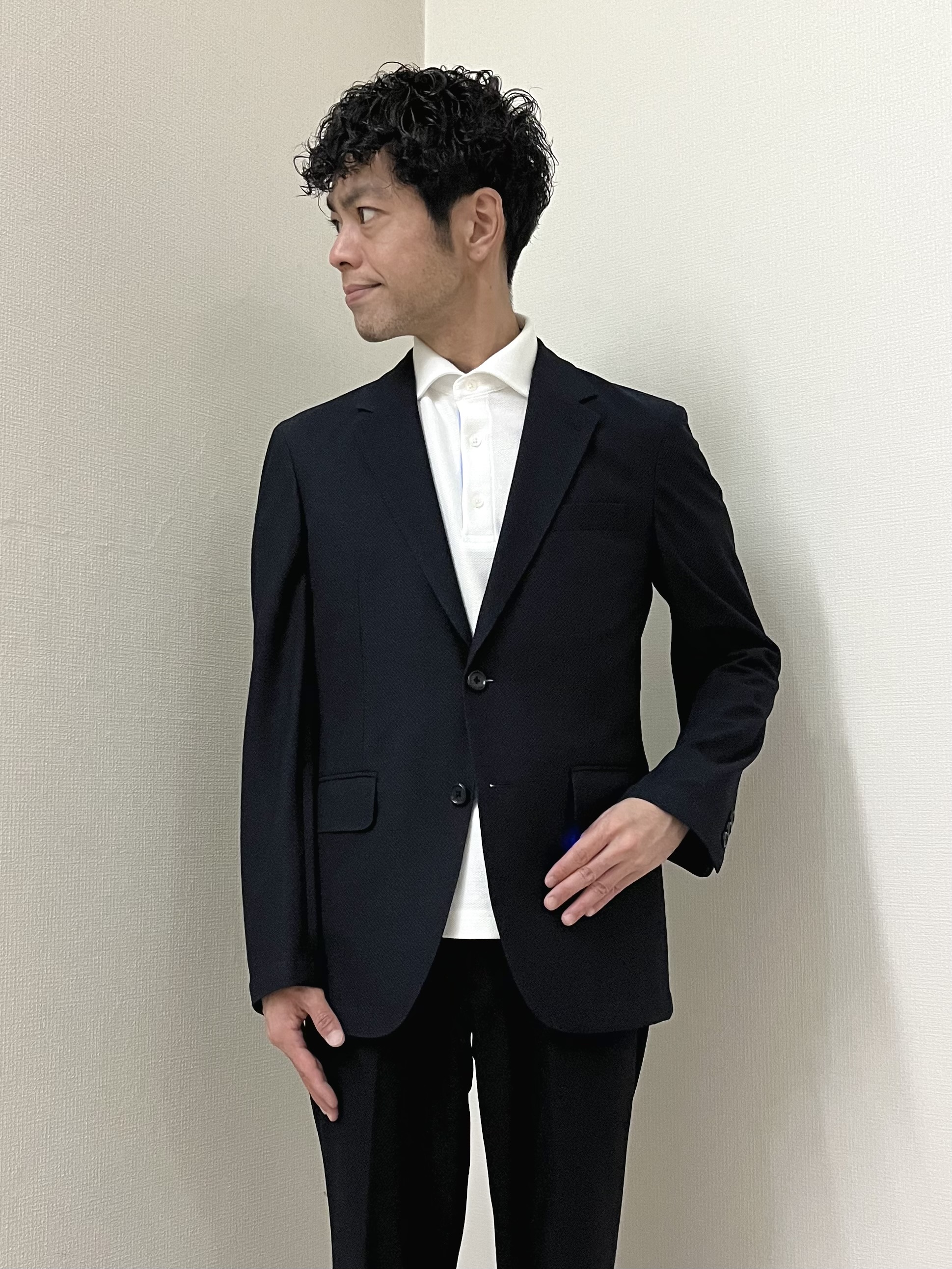 URAさんの「TAKEO KIKUCHI｜【抗菌防臭】CALCULO（R）ジャージ ジャケット」を使ったコーディネート
