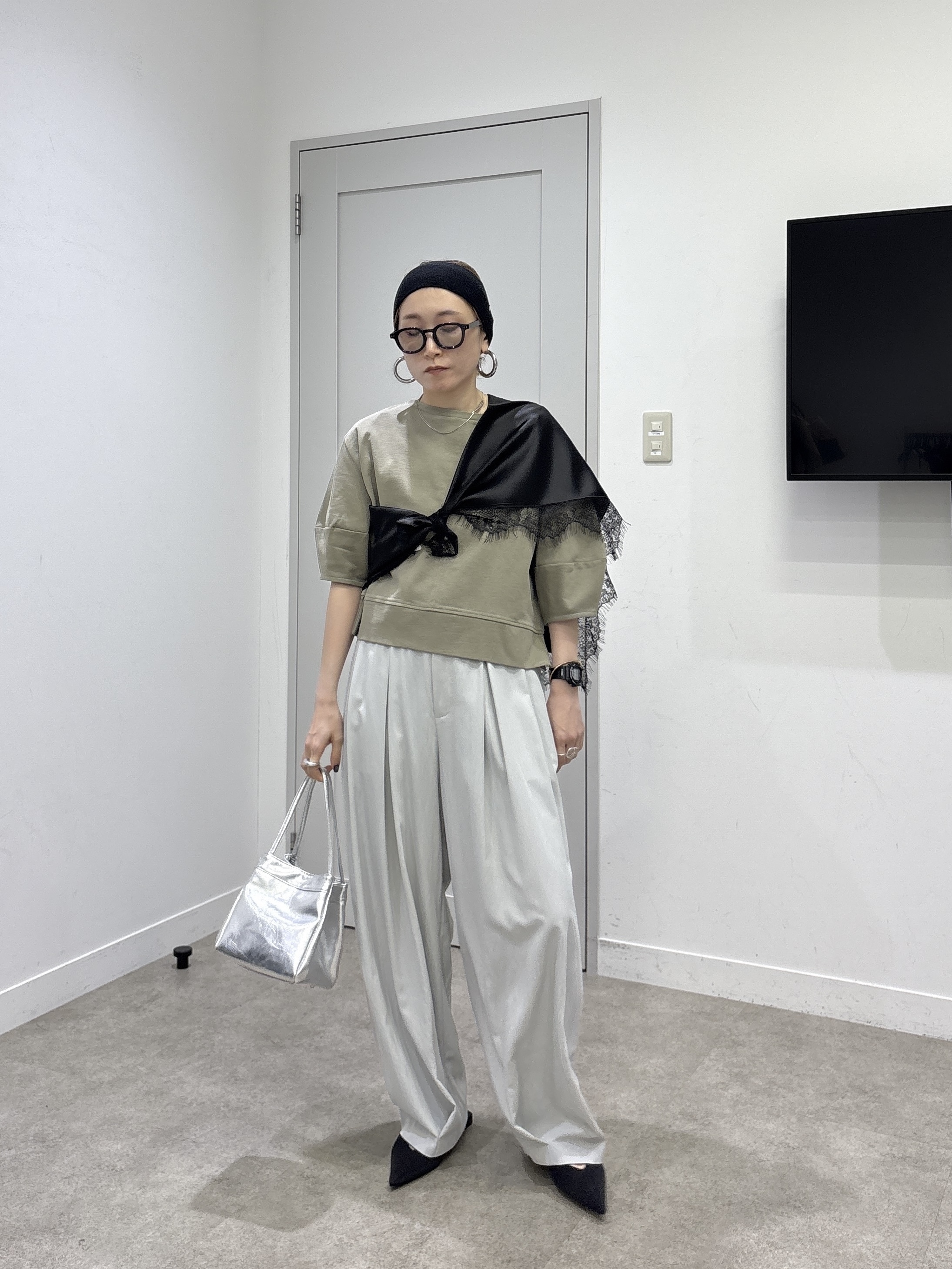 kotakiさんの「INDIVI｜ハーフスリーブフォルムカットソー【再入荷／マシンウォッシュ／接触冷感】」を使ったコーディネート