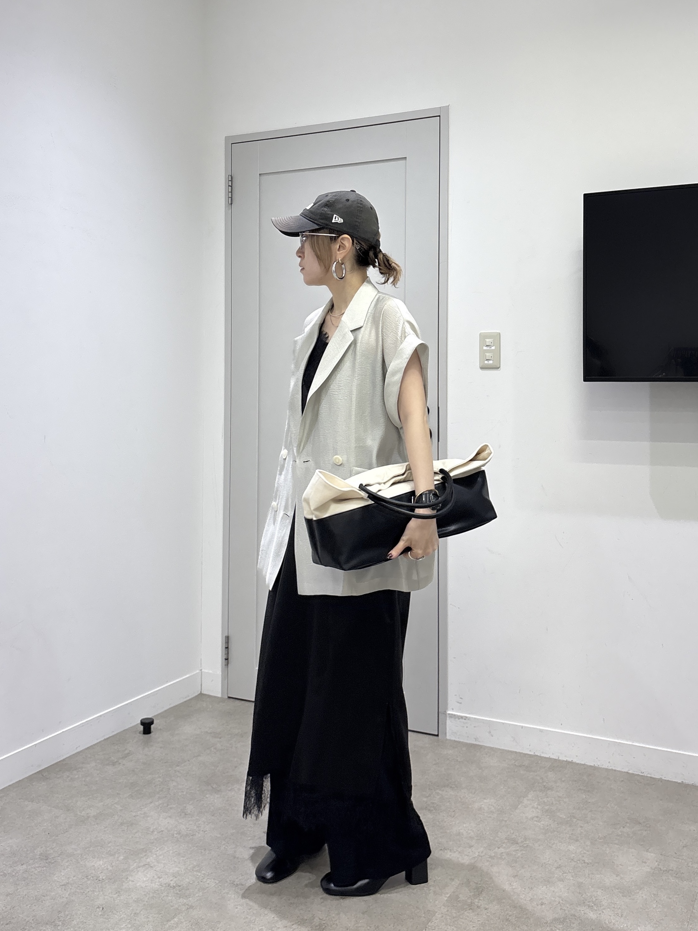 kotakiさんの「INDIVI｜ワッシャーシアーダブルジャケット」を使ったコーディネート