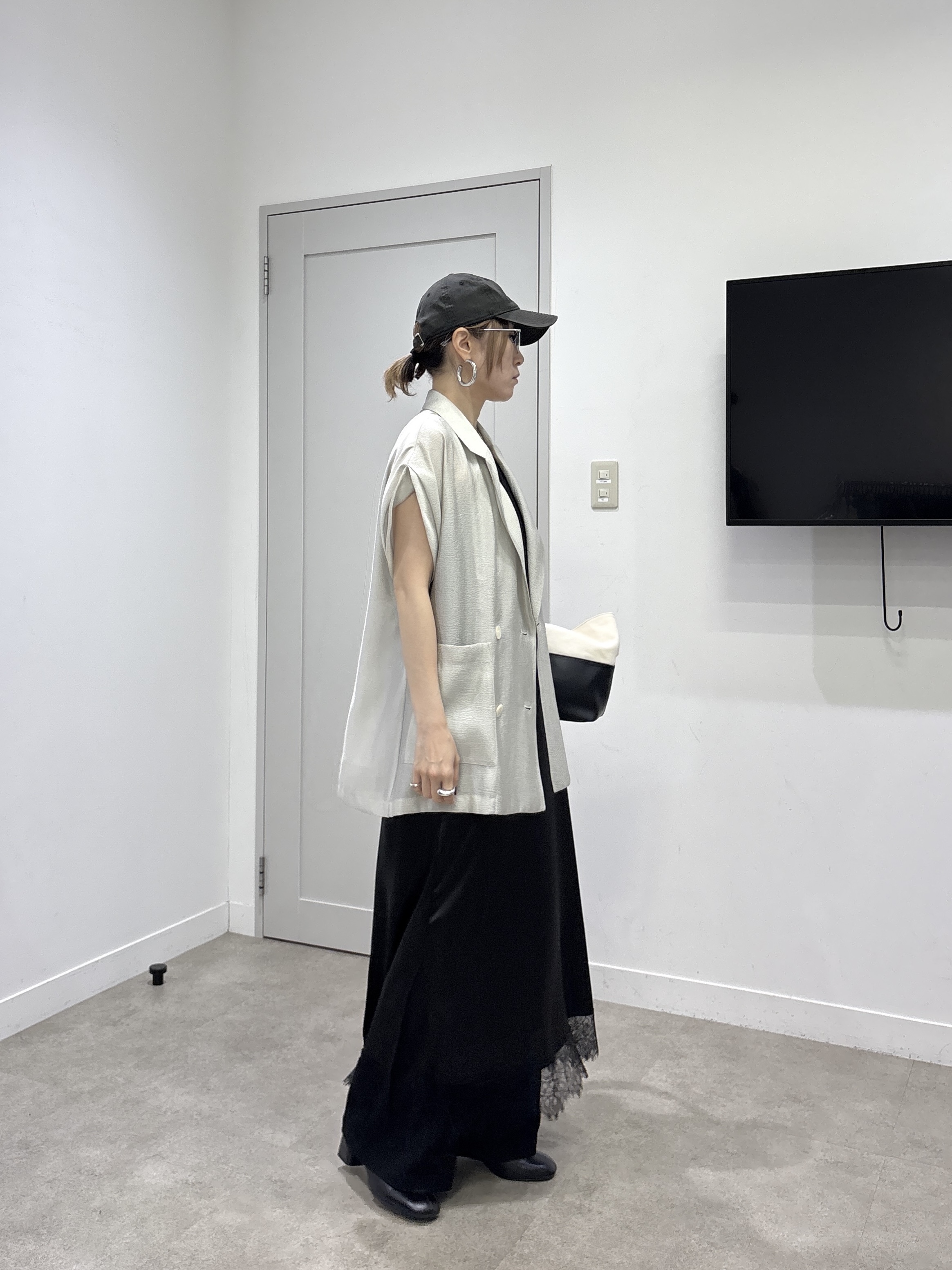 kotakiさんの「INDIVI｜ワッシャーシアーダブルジャケット」を使ったコーディネート