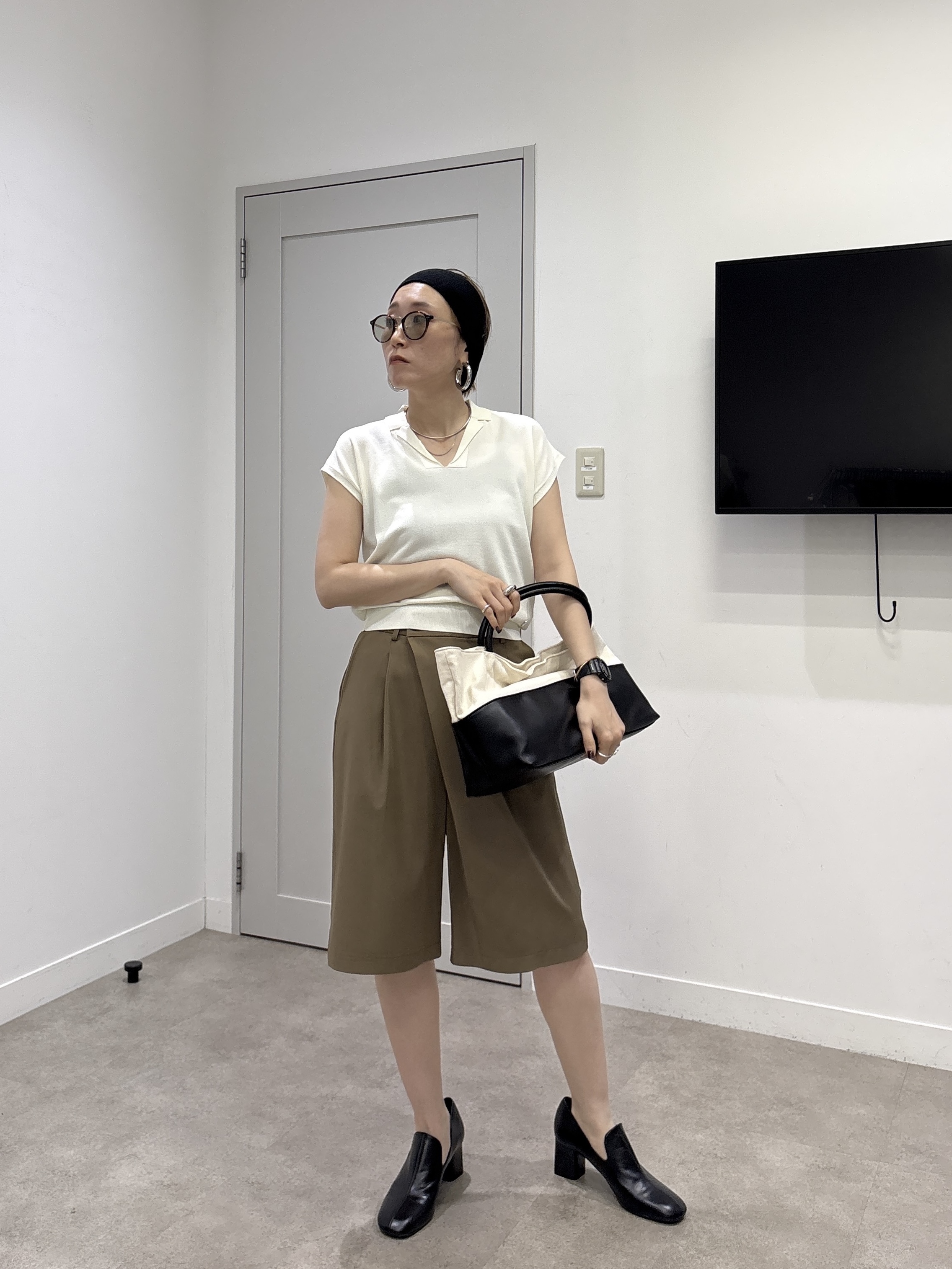 kotakiさんの「INDIVI｜シアーフレンチポロ【接触冷感】」を使ったコーディネート