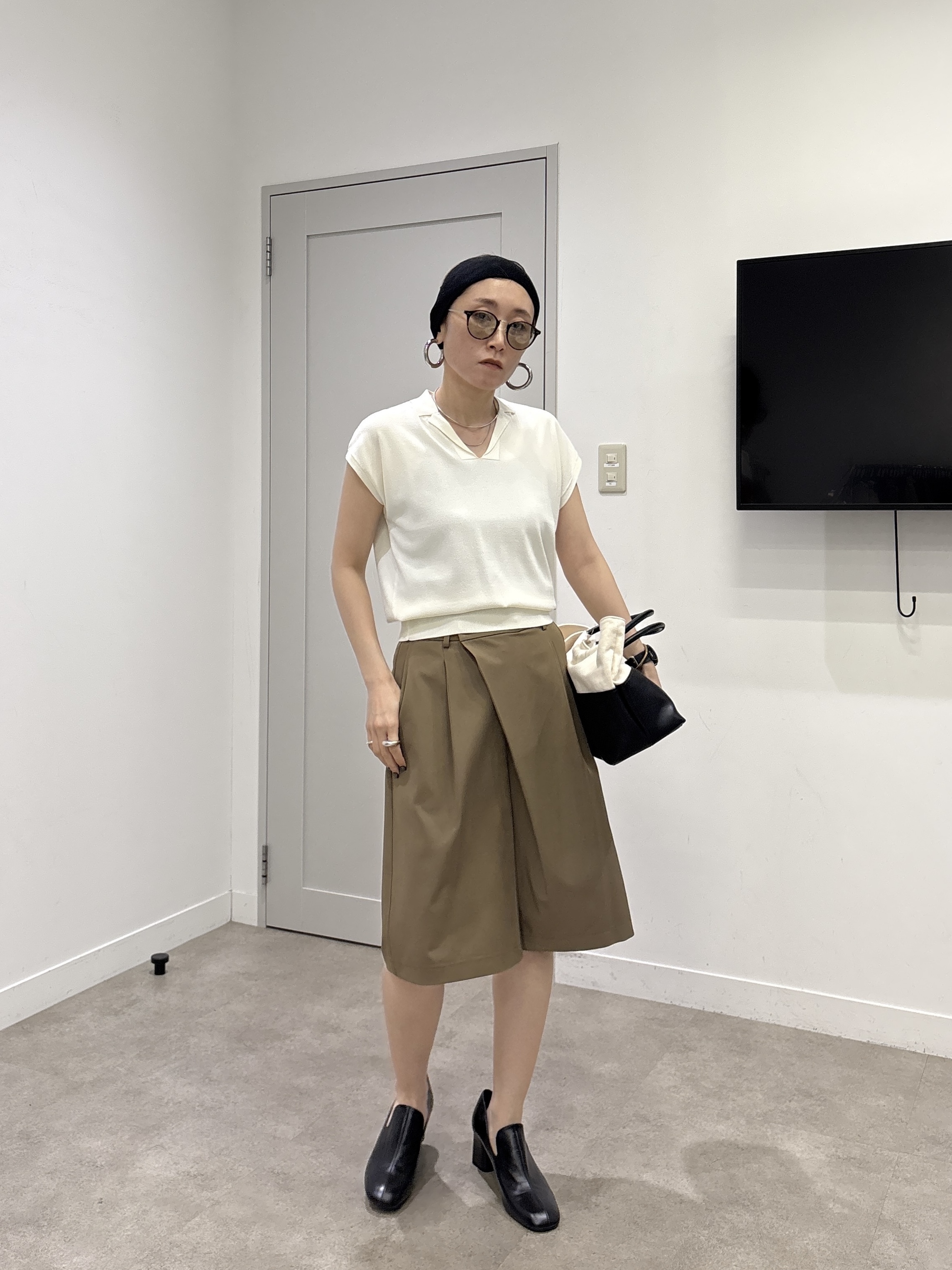 kotakiさんの「INDIVI｜シアーフレンチポロ【接触冷感】」を使ったコーディネート