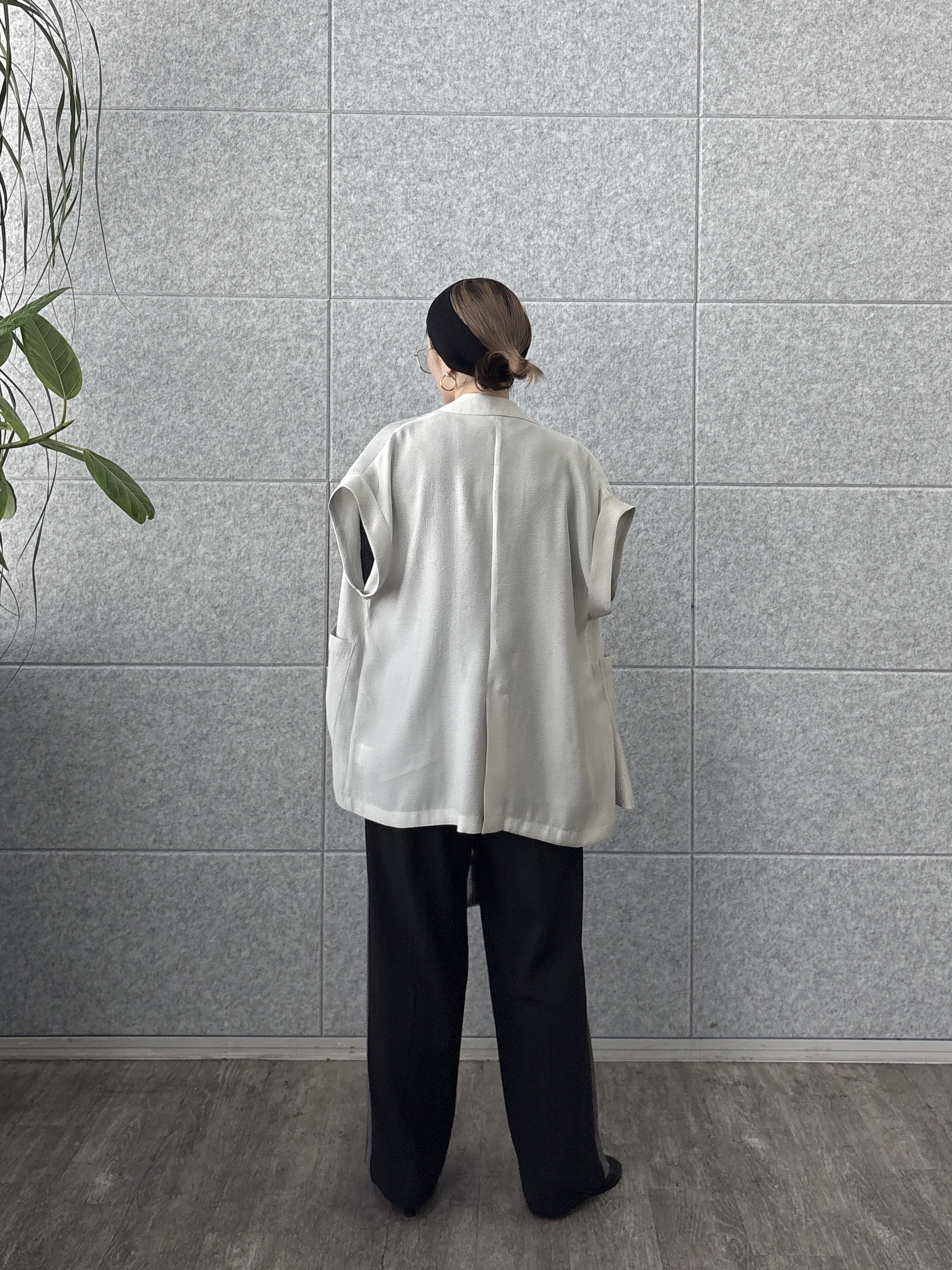 kotakiさんの「INDIVI｜ワッシャーシアーダブルジャケット」を使ったコーディネート
