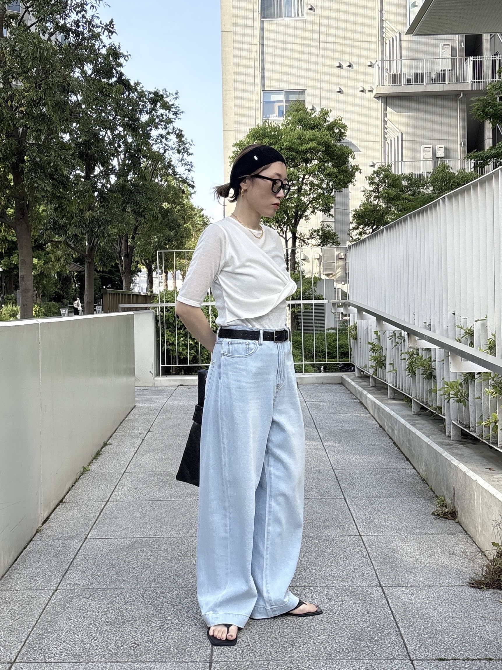 kotakiさんの「INDIVI｜ツイストガーゼカットソー」を使ったコーディネート