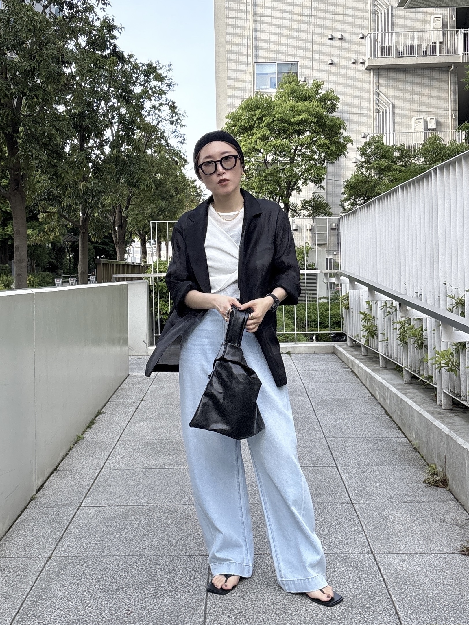 kotakiさんの「INDIVI｜シアーシャツジャケット【接触冷感】」を使ったコーディネート