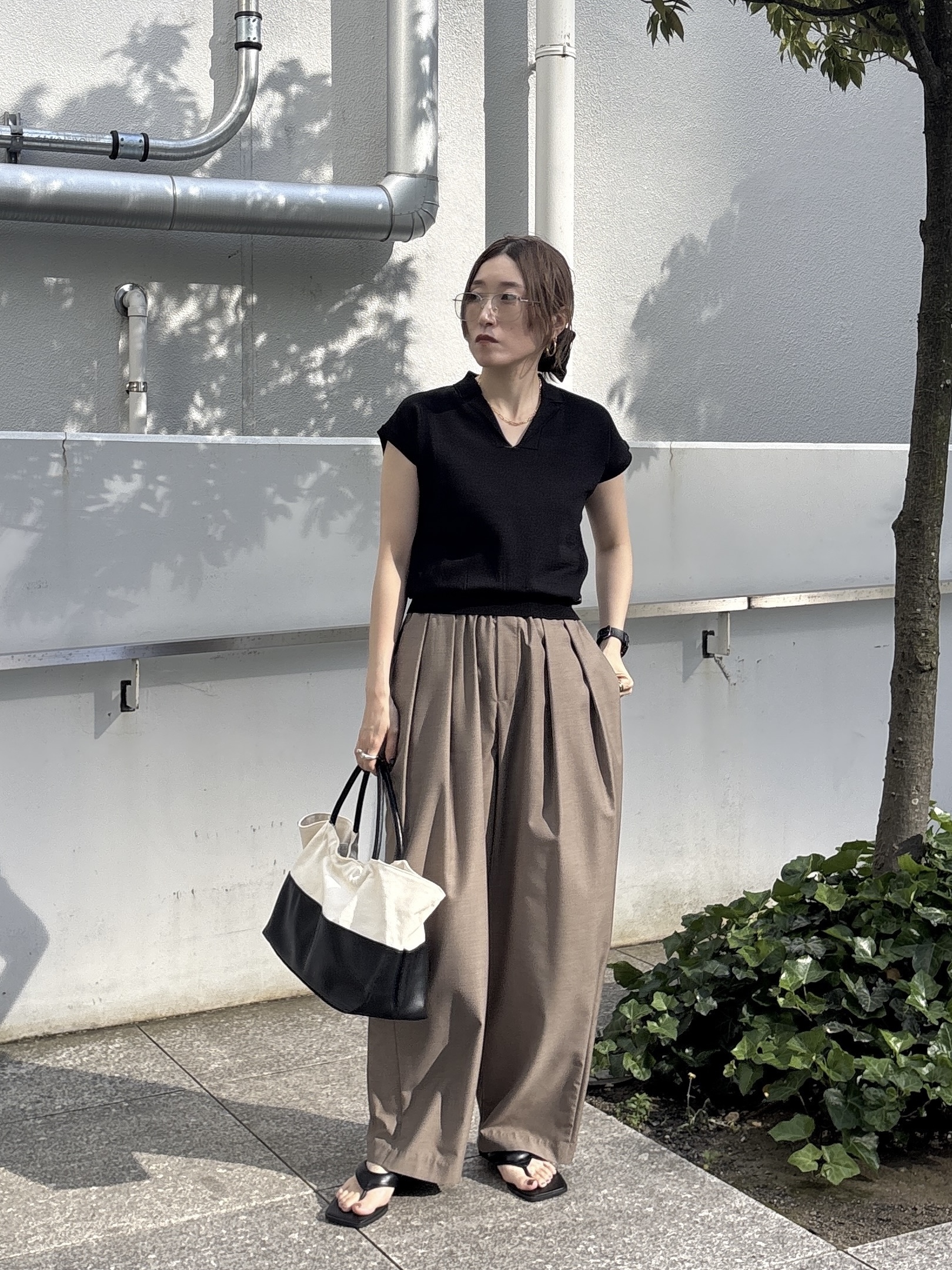 kotakiさんの「INDIVI｜シアーフレンチポロ【接触冷感】」を使ったコーディネート