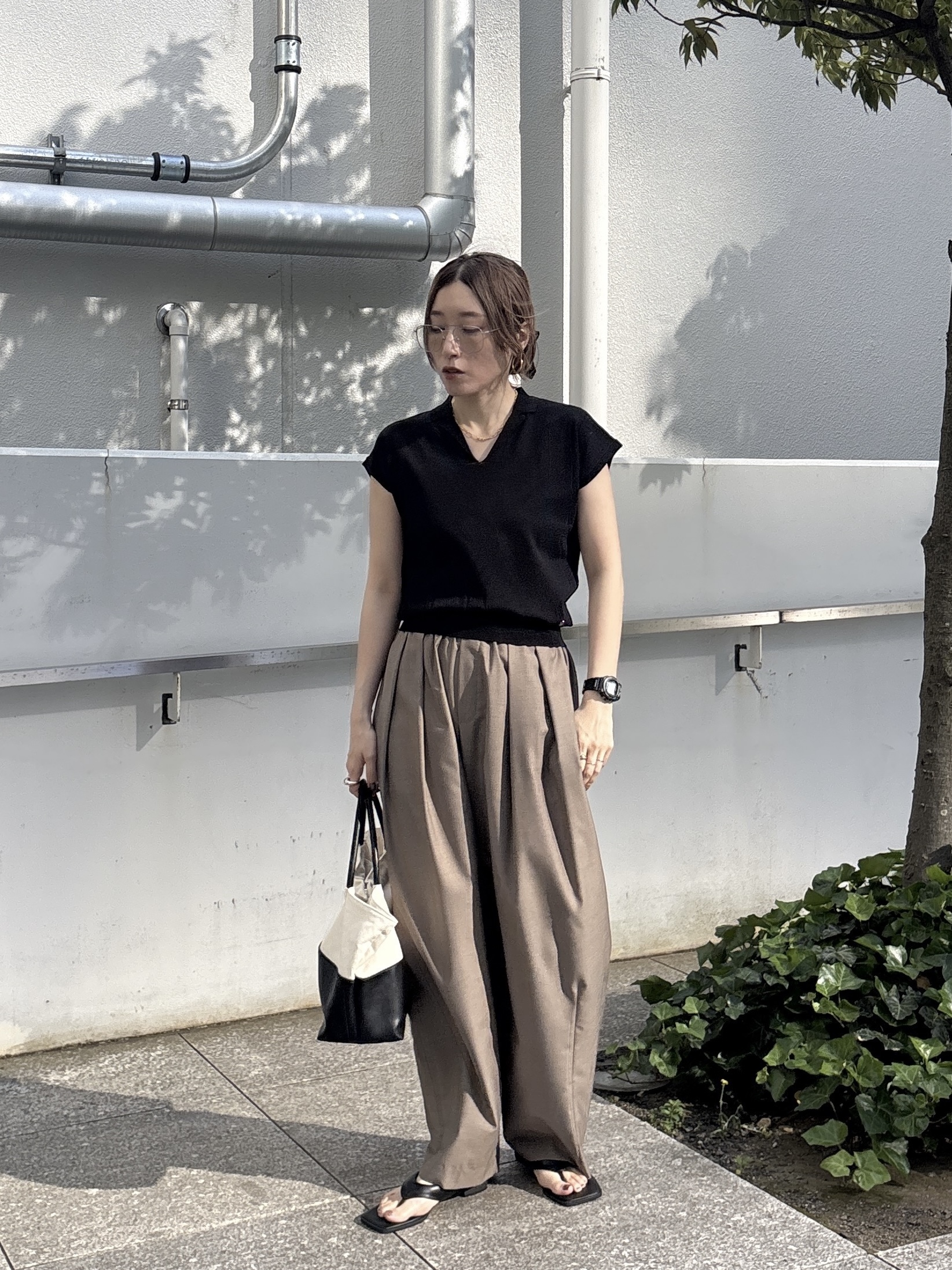 kotakiさんの「INDIVI｜シアーフレンチポロ【接触冷感】」を使ったコーディネート