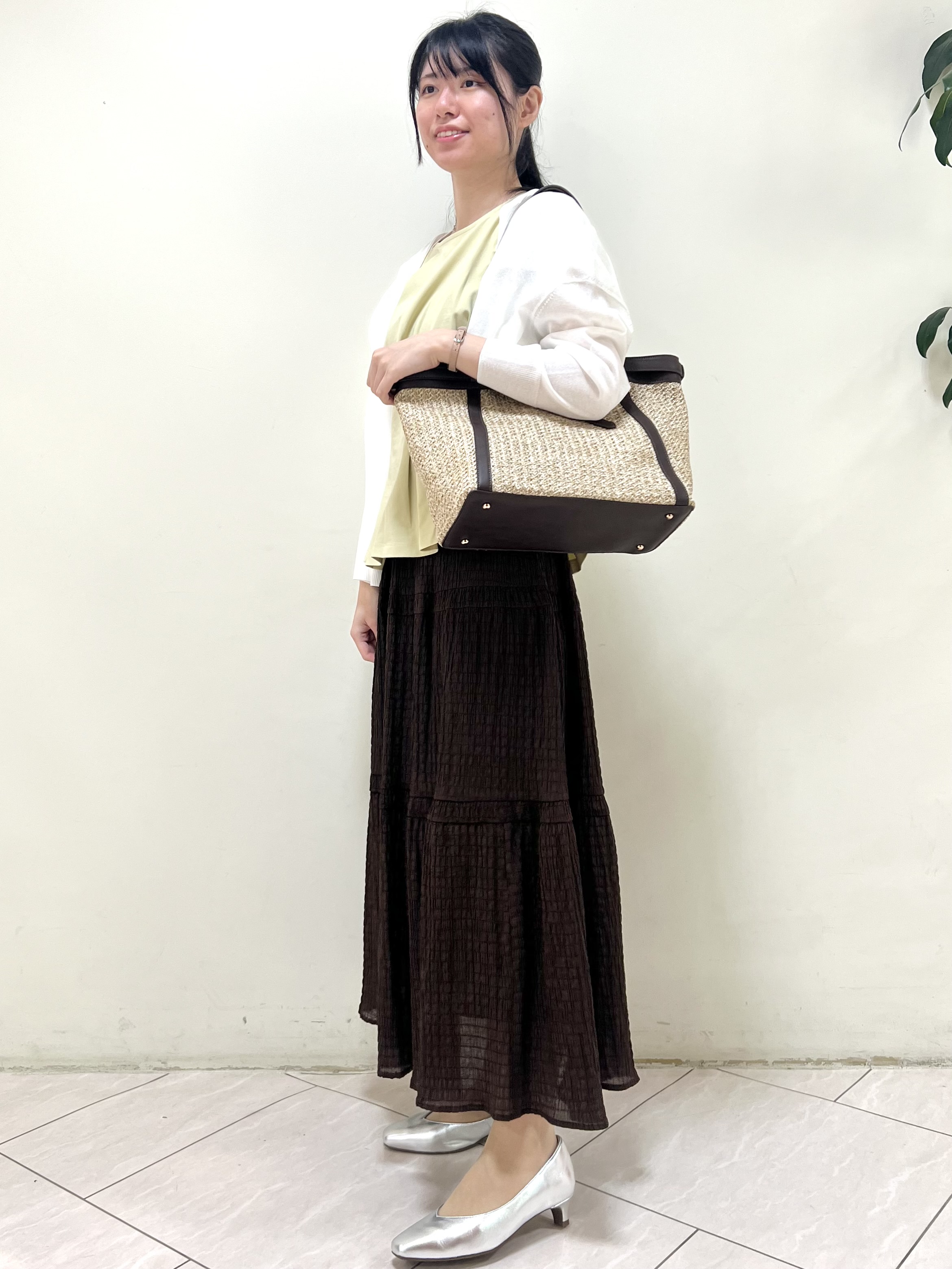 yanaさんの「Reflect｜【冷房対策に◎】すっきり見え着流しカーディガン」を使ったコーディネート