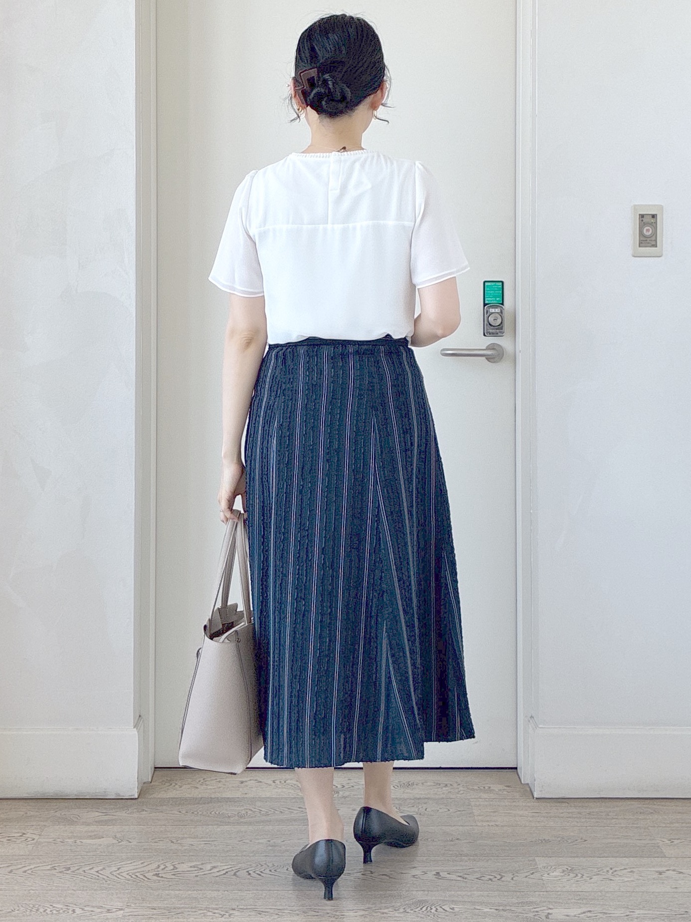  beni_gingerさんの「Reflect｜【S-4Lサイズ/UVカット／接触冷感】シフォンジャージブラウス」を使ったコーディネート
