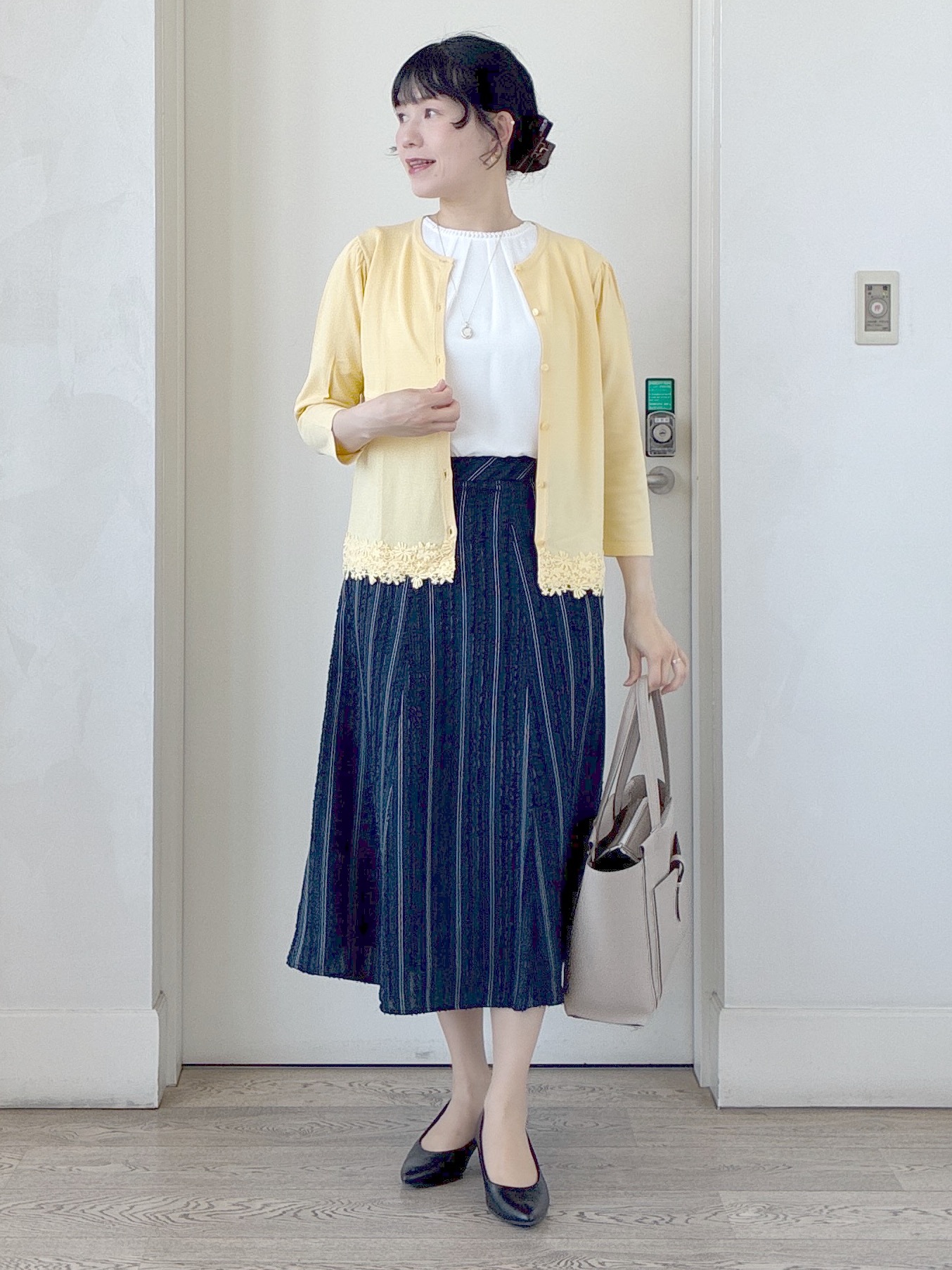 beni_gingerさんの「Reflect｜【S-4Lサイズ/UVカット／接触冷感】シフォンジャージブラウス」を使ったコーディネート