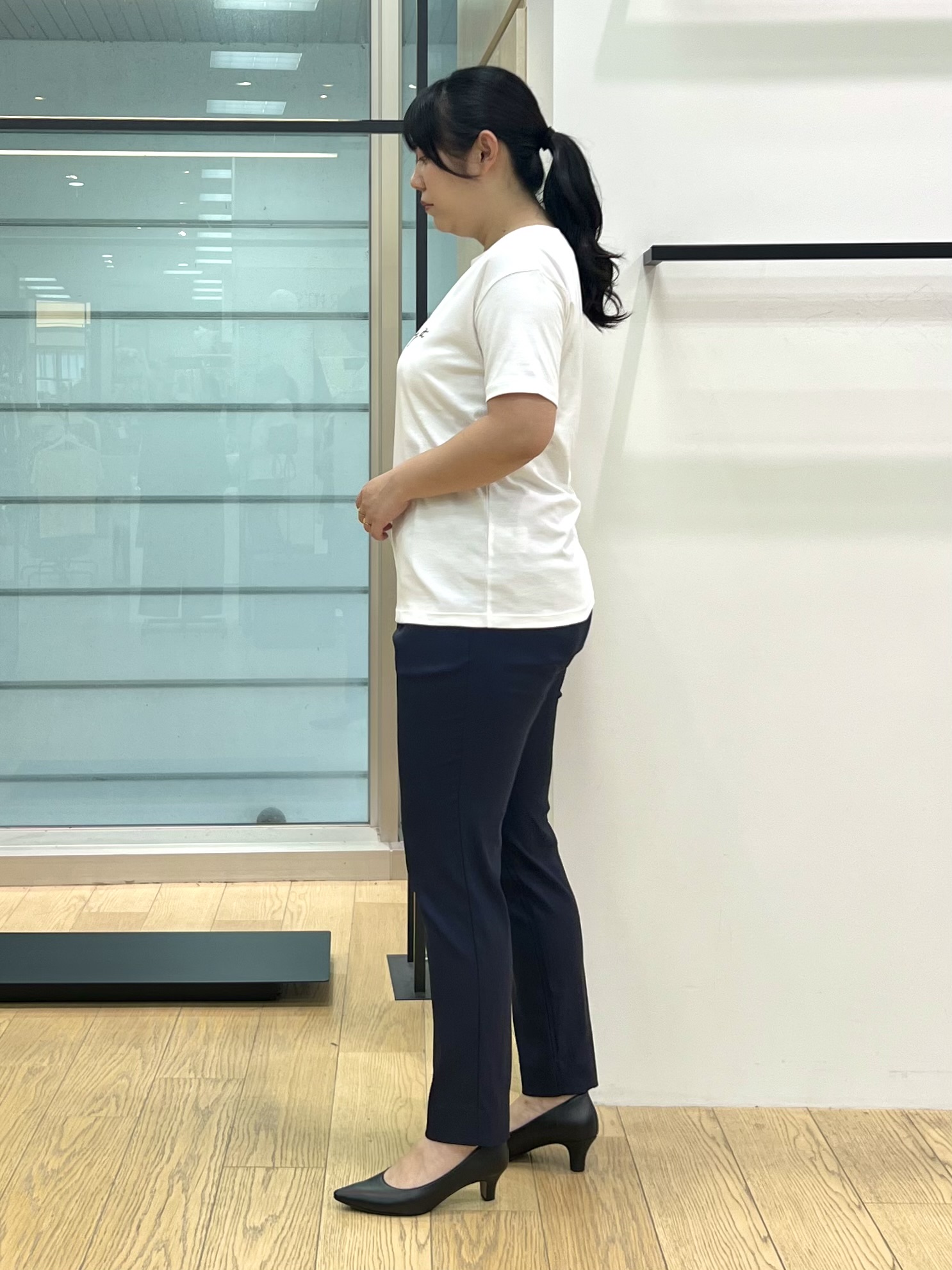 shimaさんの「INDIVI｜【接触冷感/洗える】シアーシャンブレーピンタックブラウス」を使ったコーディネート