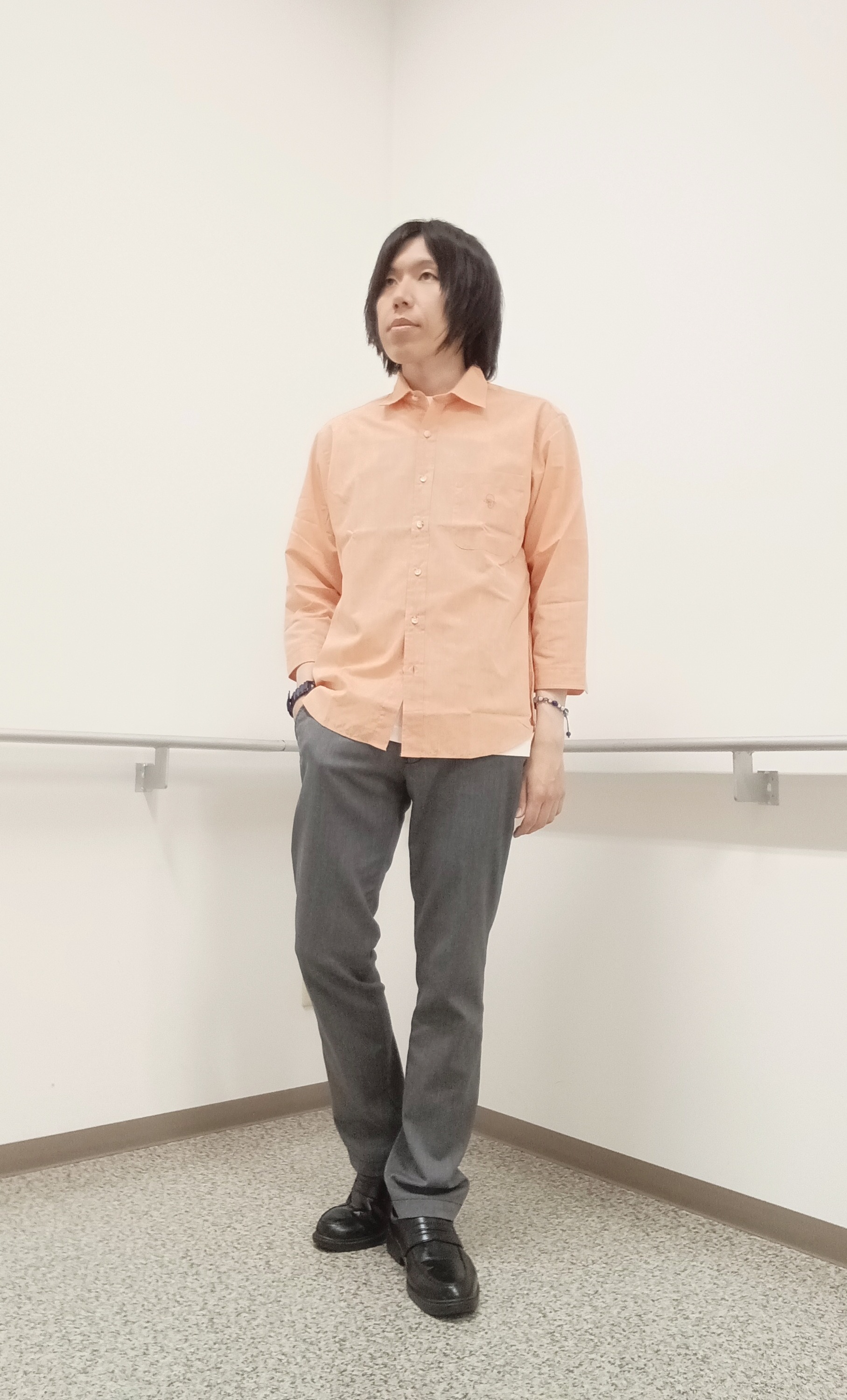 moritaさんの「TAKEO KIKUCHI｜【接触冷感】ハイブリッド リネン 七分袖シャツ」を使ったコーディネート