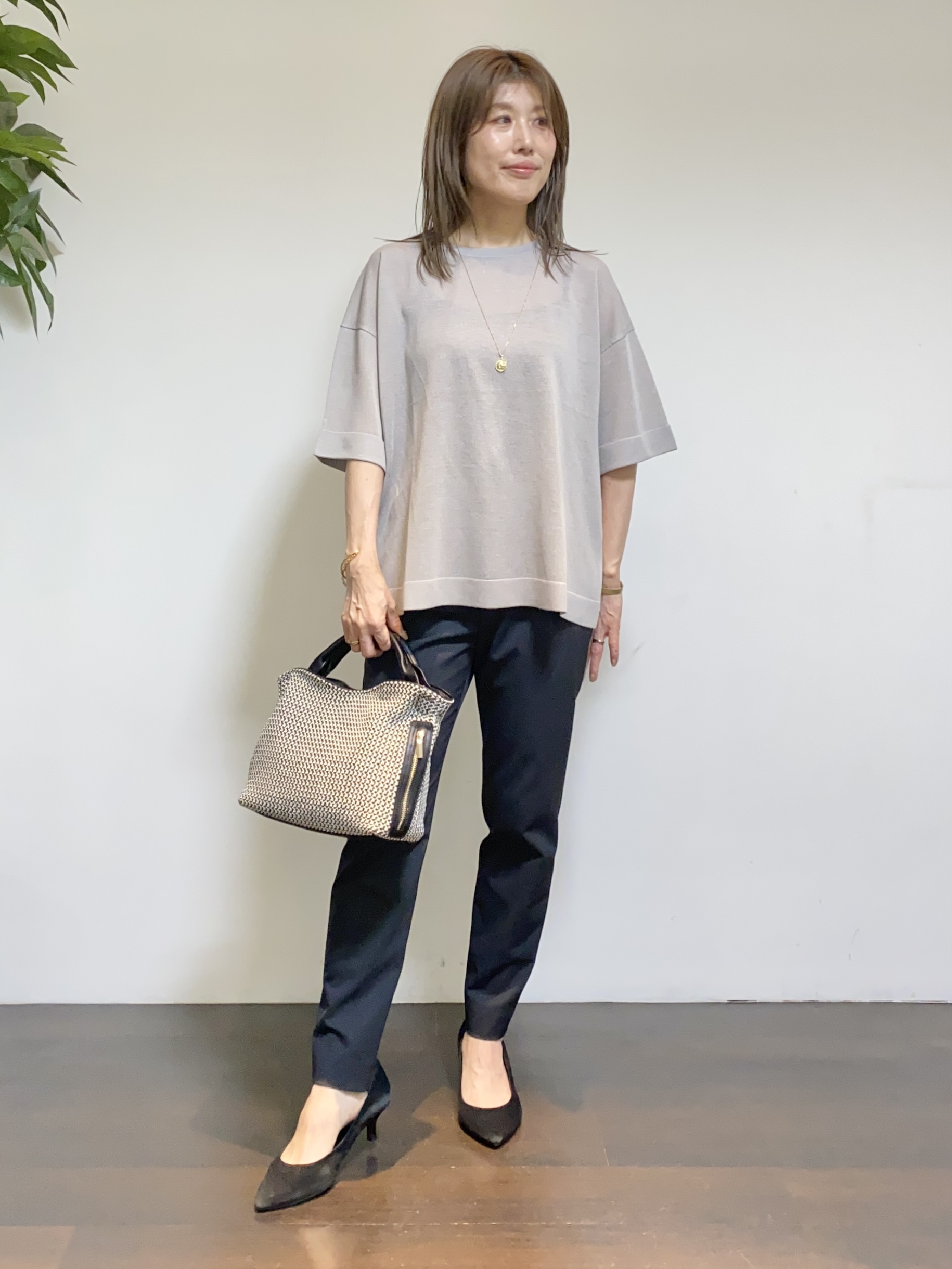 tomoさんの「UNTITLED｜【程よいシアー感/洗える】エアリーバイオジャケット」を使ったコーディネート
