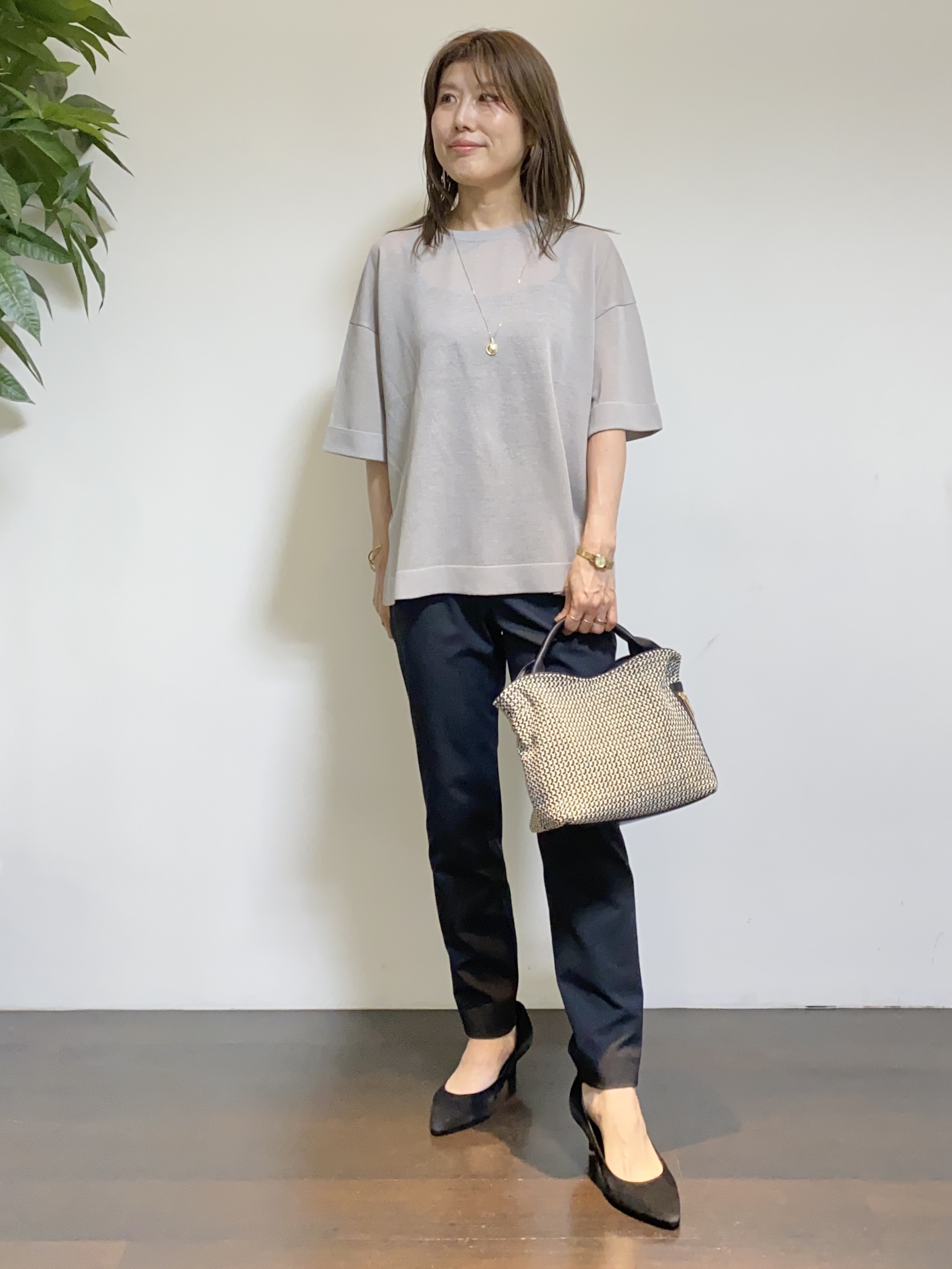 tomoさんの「UNTITLED｜【程よいシアー感/洗える】エアリーバイオジャケット」を使ったコーディネート