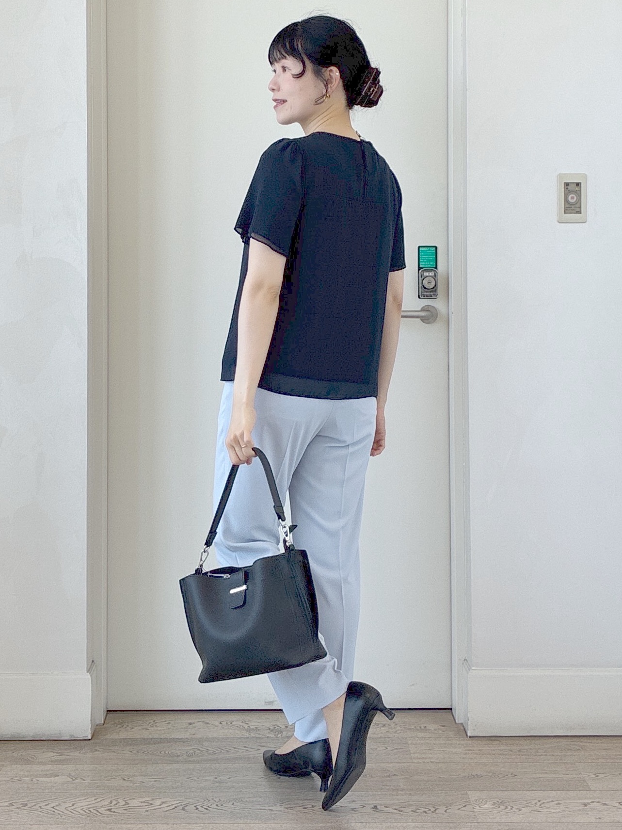 beni_gingerさんの「Reflect｜【S-4Lサイズ/UVカット／接触冷感】シフォンジャージブラウス」を使ったコーディネート