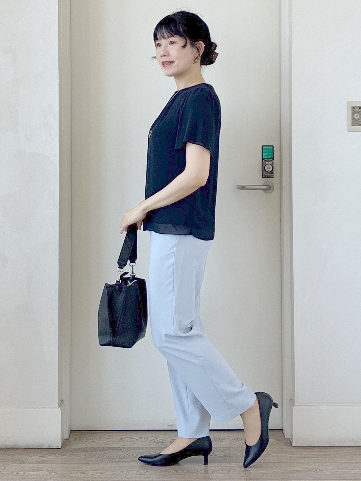  beni_gingerさんの「Reflect｜【S-4Lサイズ/UVカット／接触冷感】シフォンジャージブラウス」を使ったコーディネート