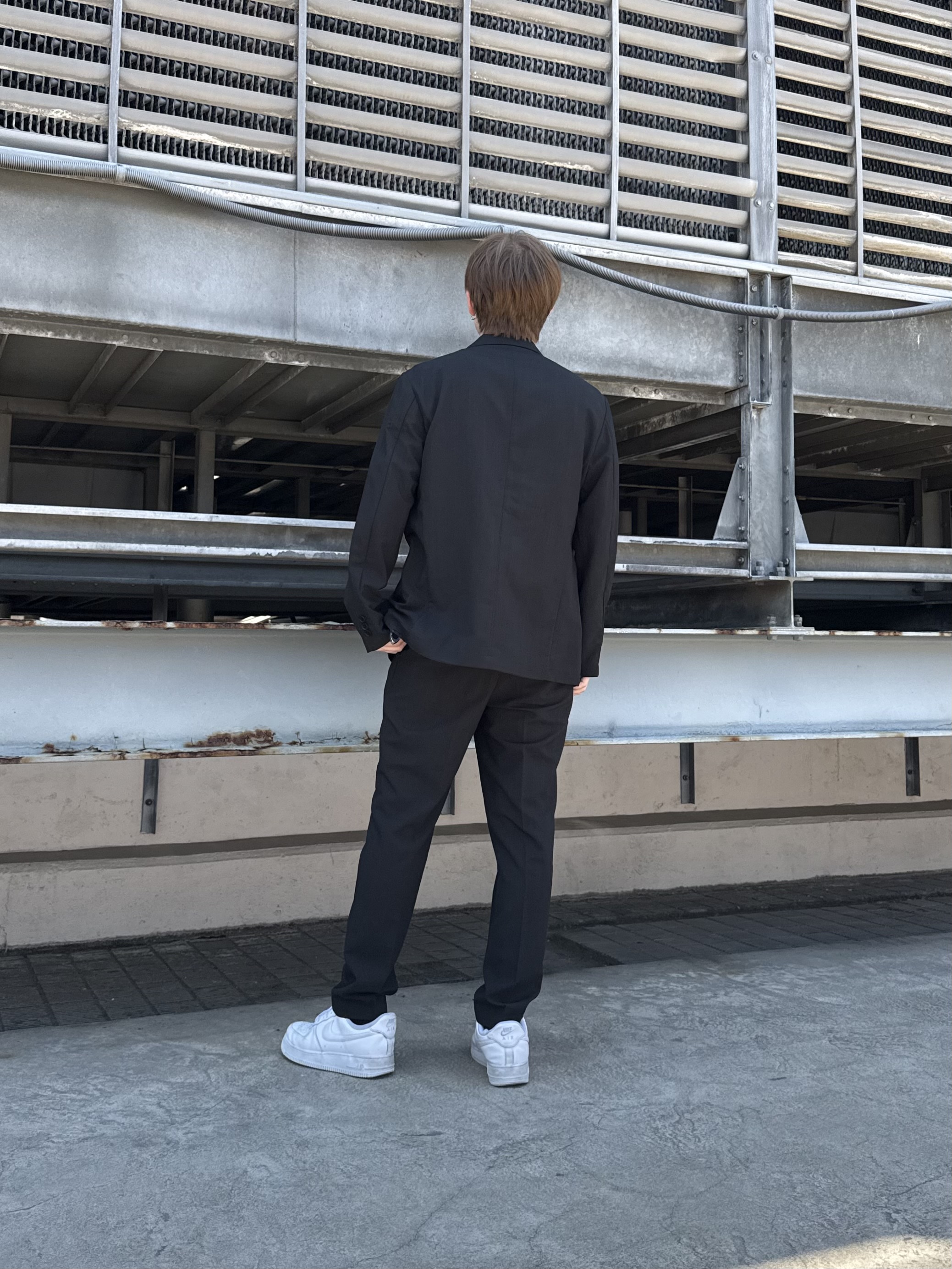 カネダさんの「tk.TAKEO KIKUCHI｜【上下2点セットアップ】AIRY DRY アソートセットアップ 吸水速乾/UVカット/マシーンウォッ」を使ったコーディネート