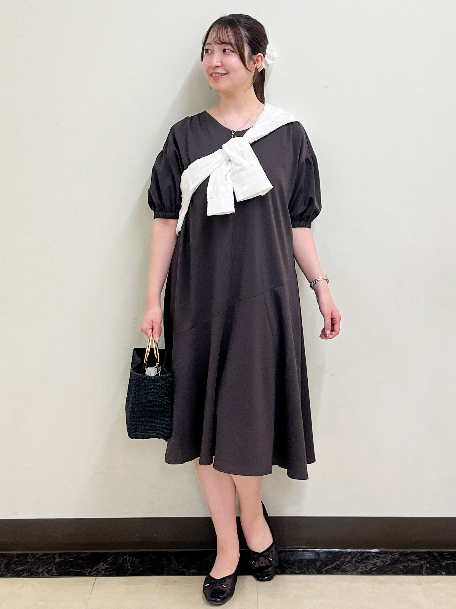mikikoさんの「Reflect｜きれい見えフレアラインワンピース」を使ったコーディネート