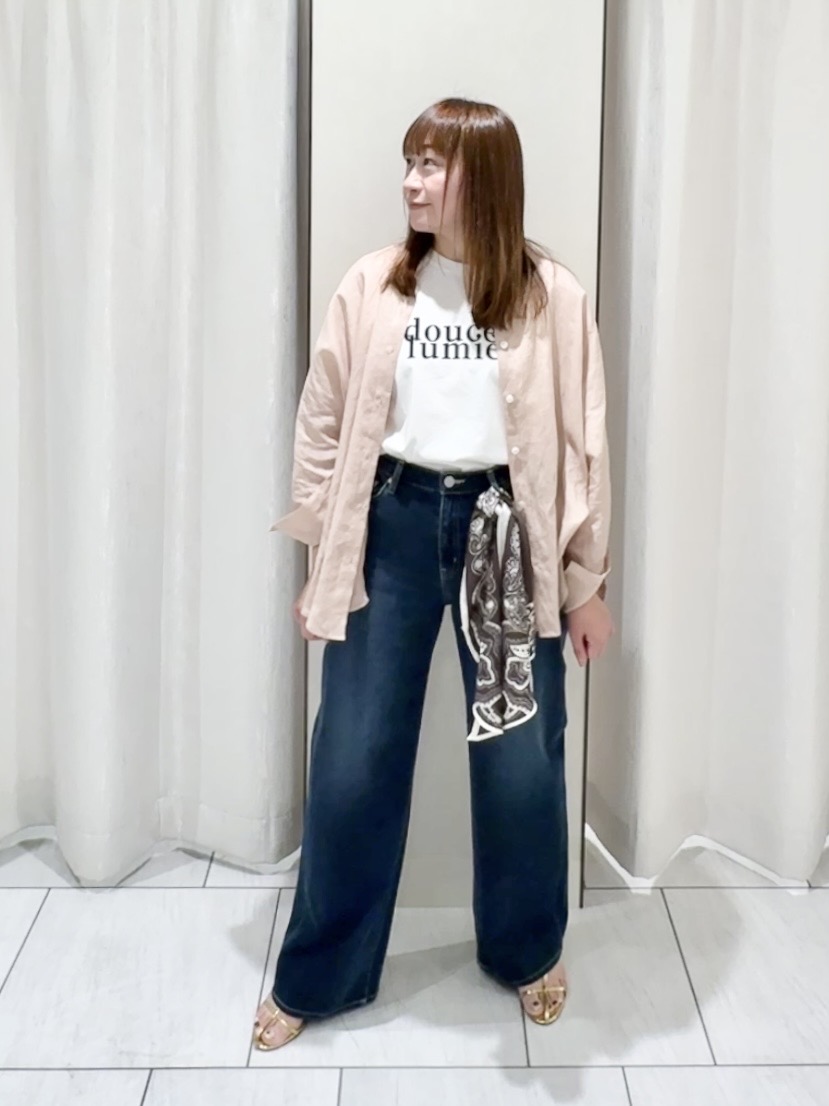 ʏᴜᴋɪᴋᴏさんの「UNTITLED｜【麻100】リネンドルマンシャツ」を使ったコーディネート
