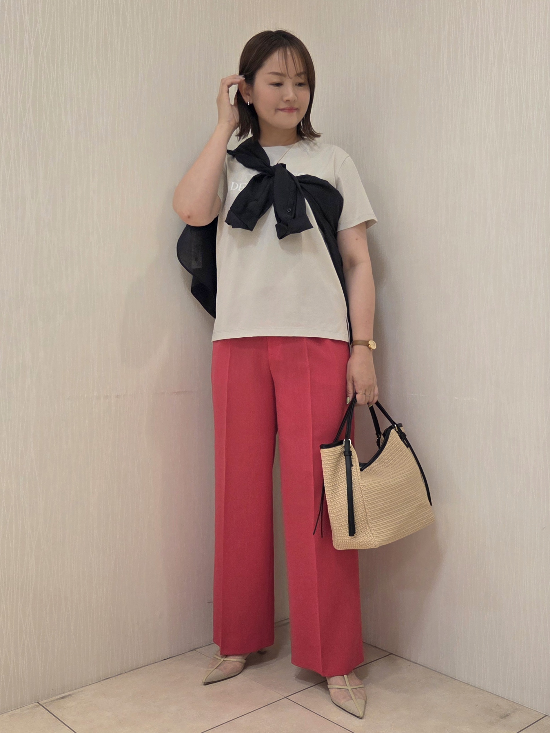 naokoさんの「UNTITLED｜【2WAY/マシンウォッシャブル】カシュクールデザインシャツ」を使ったコーディネート