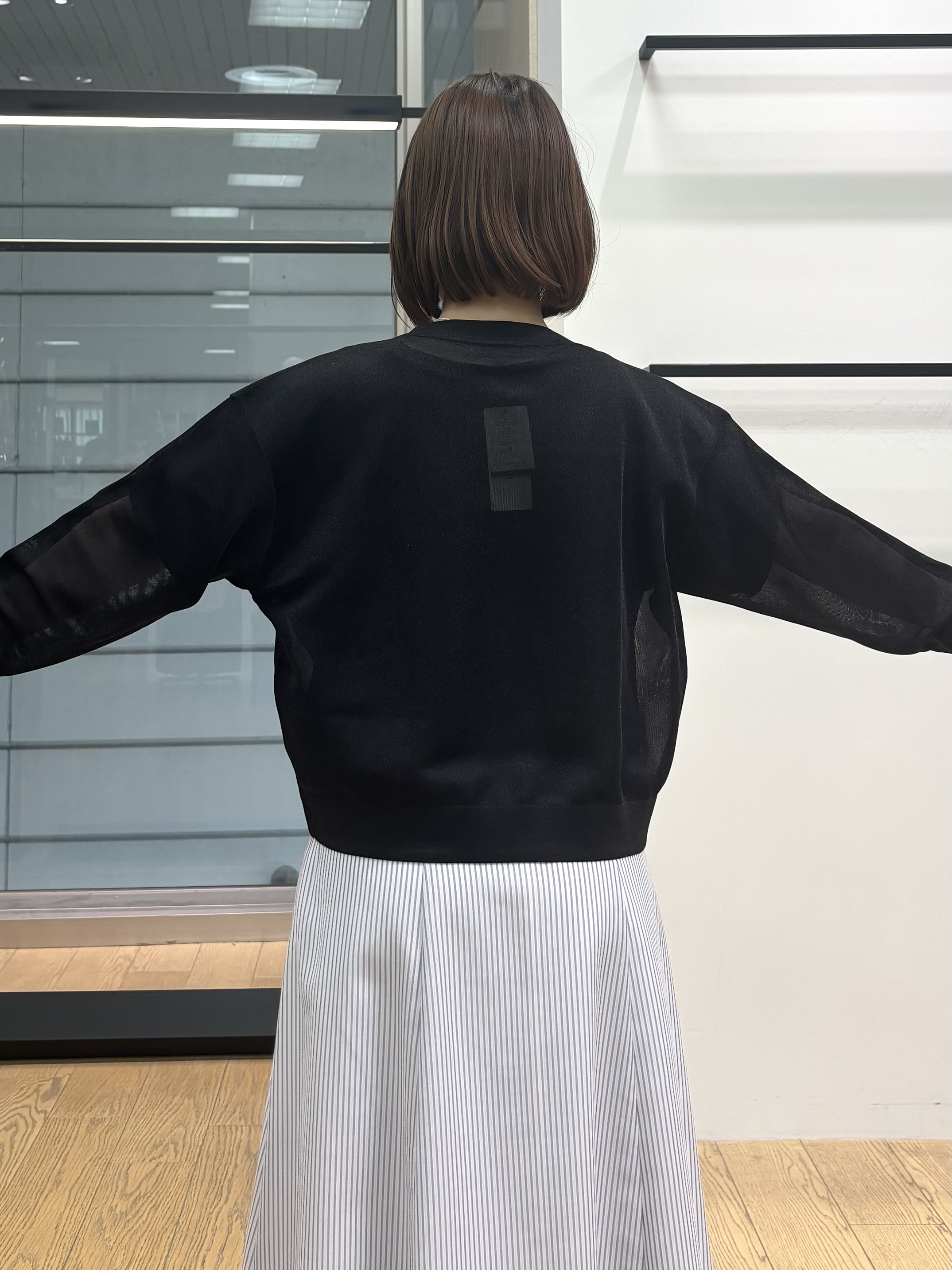 asamiさんの「INDIVI｜【洗える／コットン】ドライタッチさらりニットT」を使ったコーディネート