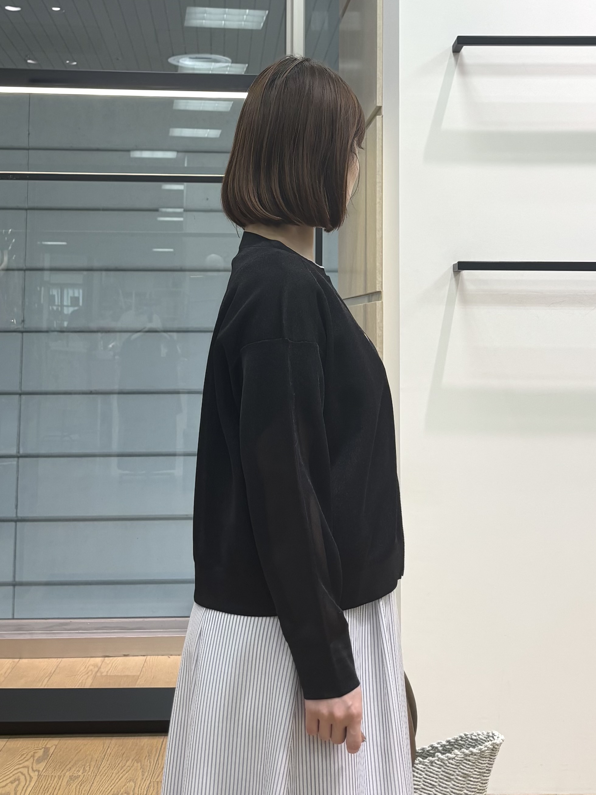 asamiさんの「INDIVI｜【洗える／コットン】ドライタッチさらりニットT」を使ったコーディネート