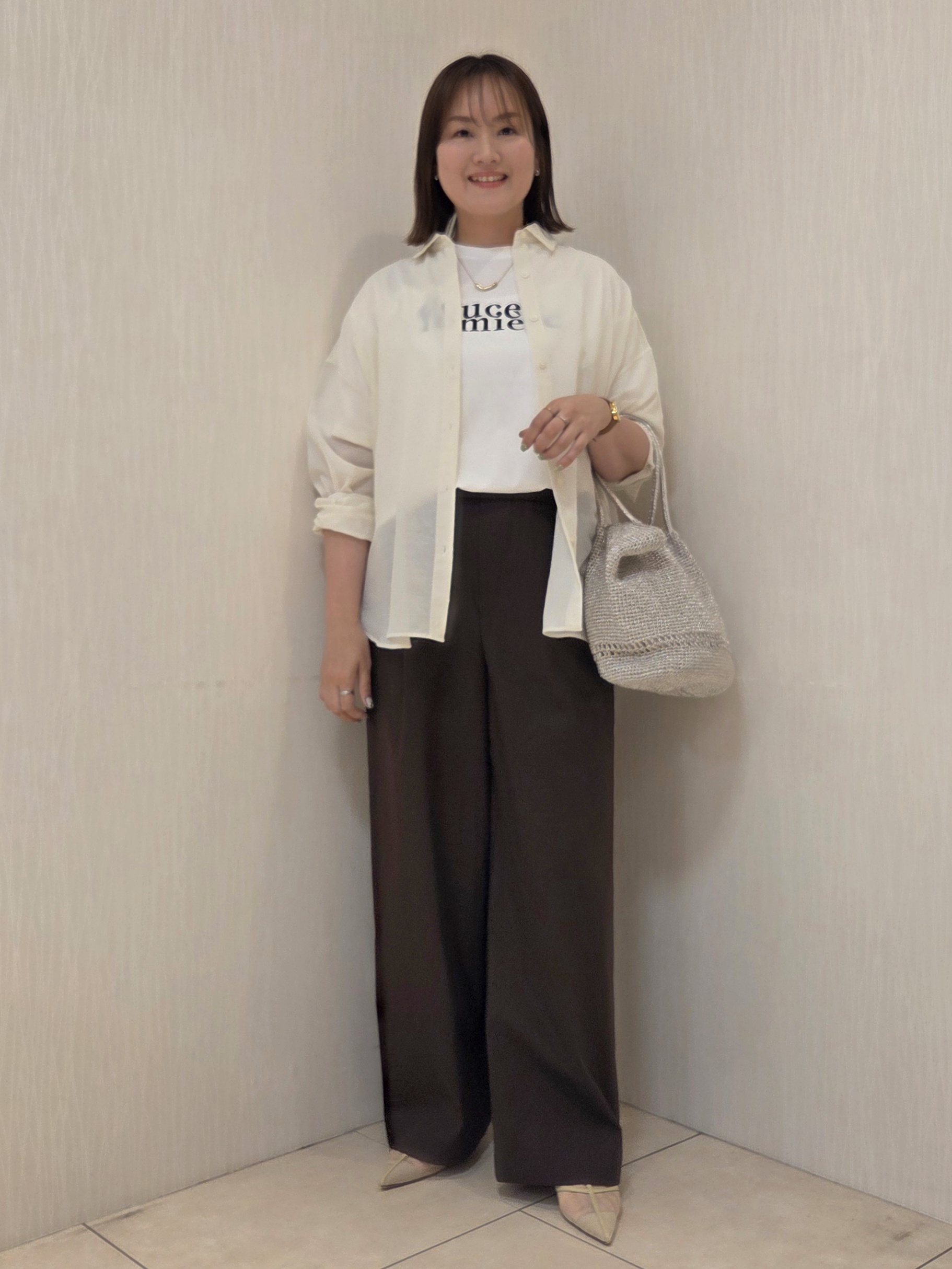 naokoさんの「UNTITLED｜【2WAY/マシンウォッシャブル】カシュクールデザインシャツ」を使ったコーディネート