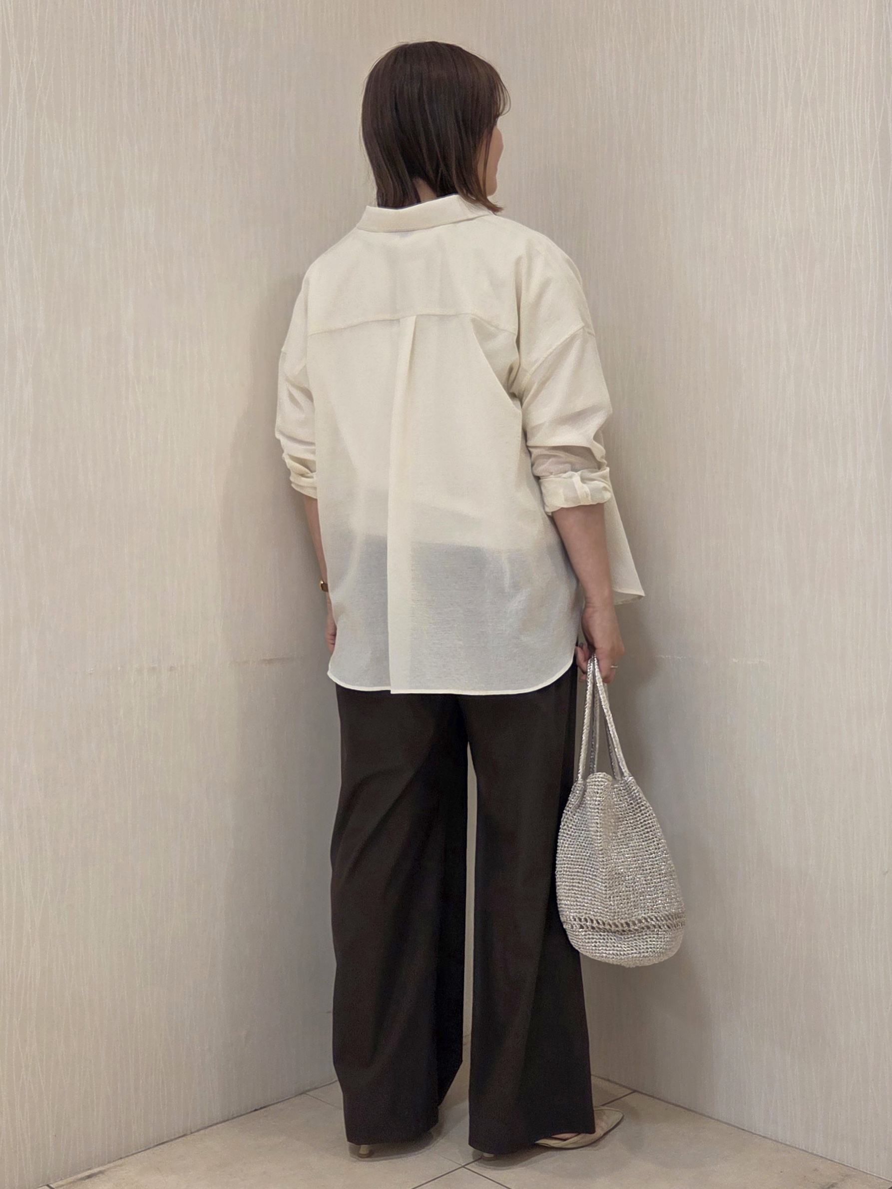naokoさんの「UNTITLED｜【2WAY/マシンウォッシャブル】カシュクールデザインシャツ」を使ったコーディネート