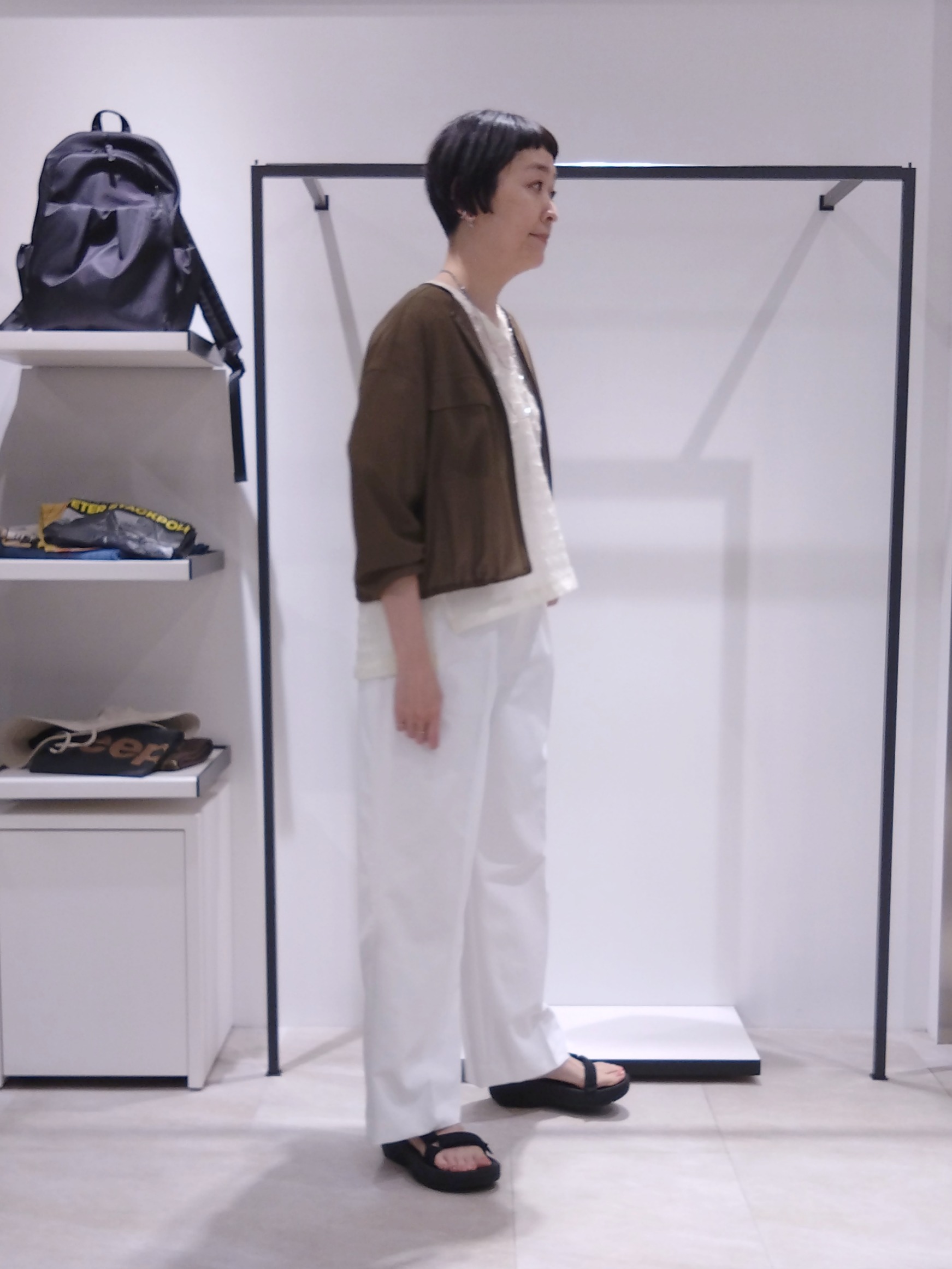 まちこさんの「UNTITLED｜【古畑星夏さん着用/洗える】シアーブルゾン」を使ったコーディネート