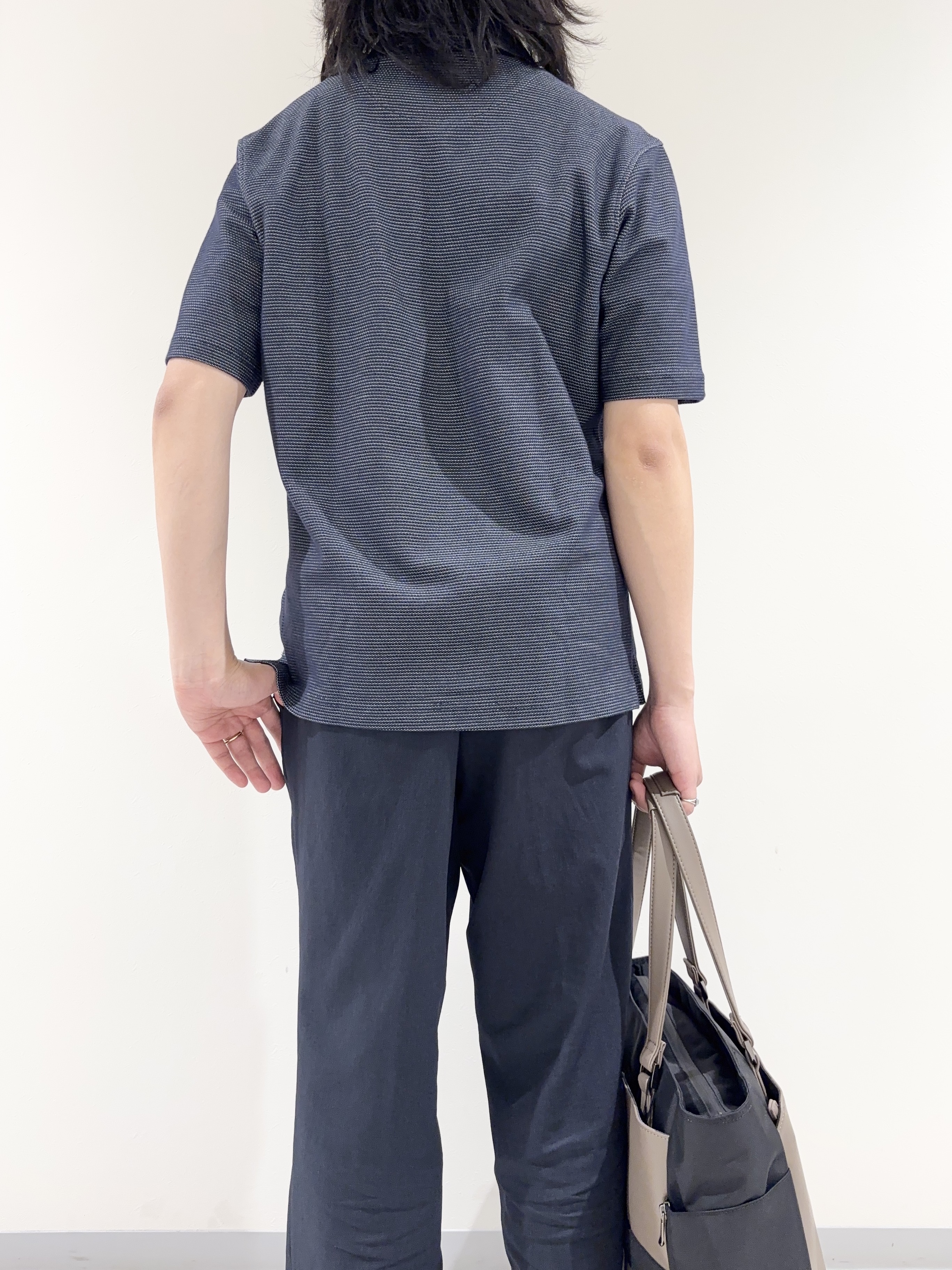及川さんの「TAKEO KIKUCHI｜【抗菌防臭】ステイフレッシュ ポロシャツ」を使ったコーディネート