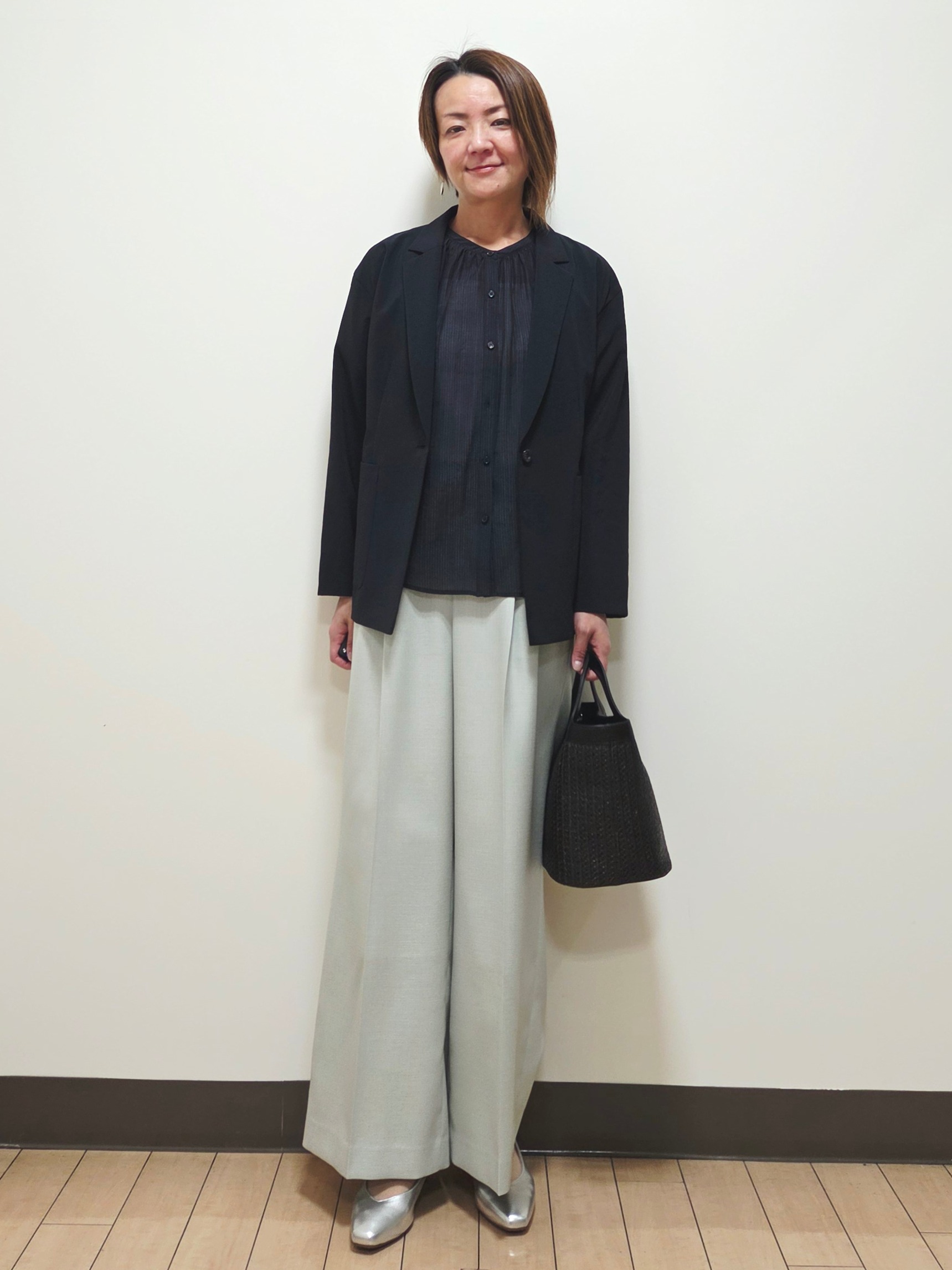 yuuさんの「Reflect｜【SS-4Lサイズ／接触冷感／シワになりにくい】リラクシーテーラードジャケット」を使ったコーディネート