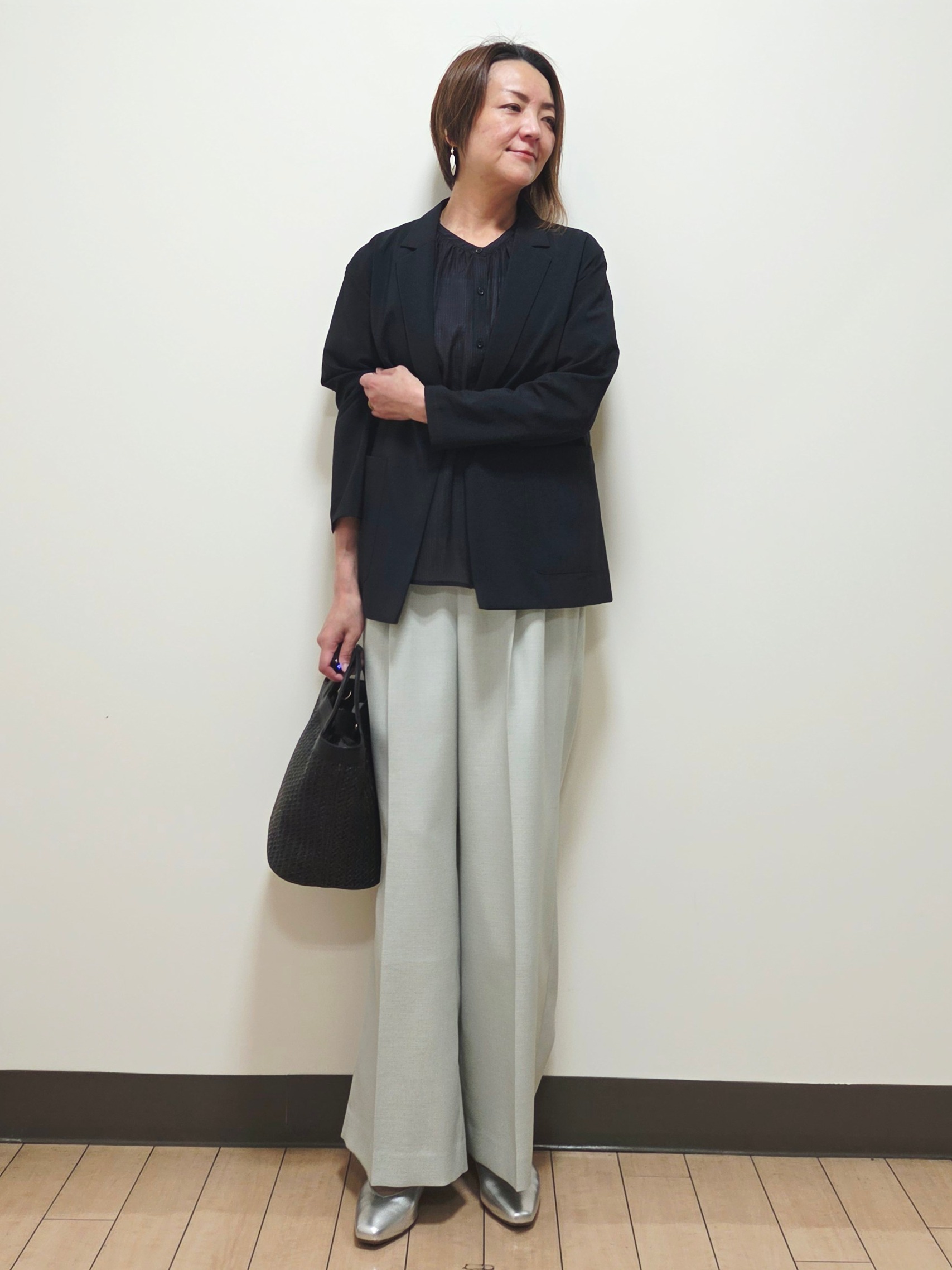 yuuさんの「Reflect｜【SS-4Lサイズ／接触冷感／シワになりにくい】リラクシーテーラードジャケット」を使ったコーディネート