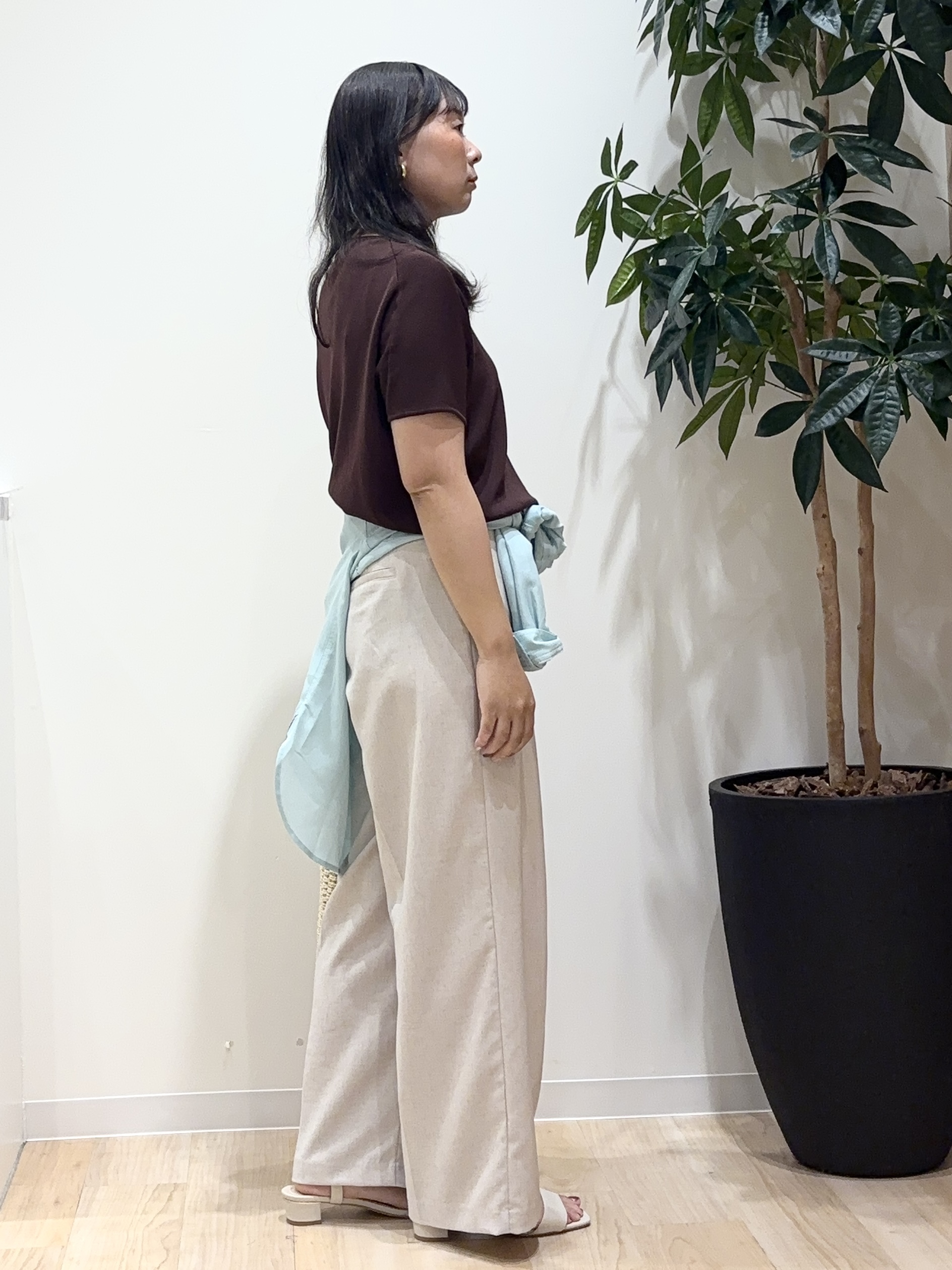 miraiさんの「grove｜【シリーズ累計36万枚！名品ニット】やわらかドライタッチ ドルマンニット」を使ったコーディネート