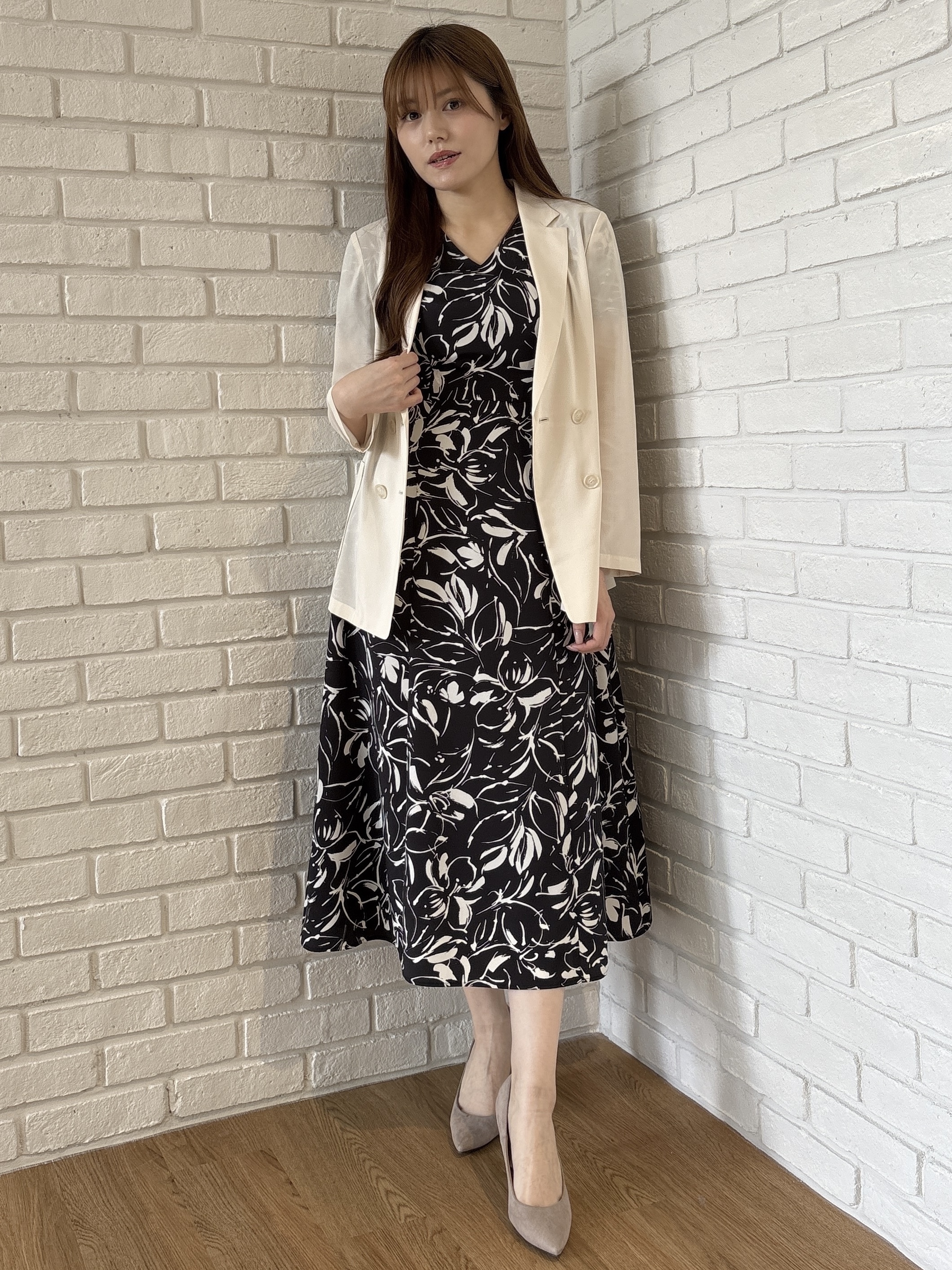 sayaさんの「COUP DE CHANCE｜【手洗い可／日本製】シアーテーラード ジャケット」を使ったコーディネート