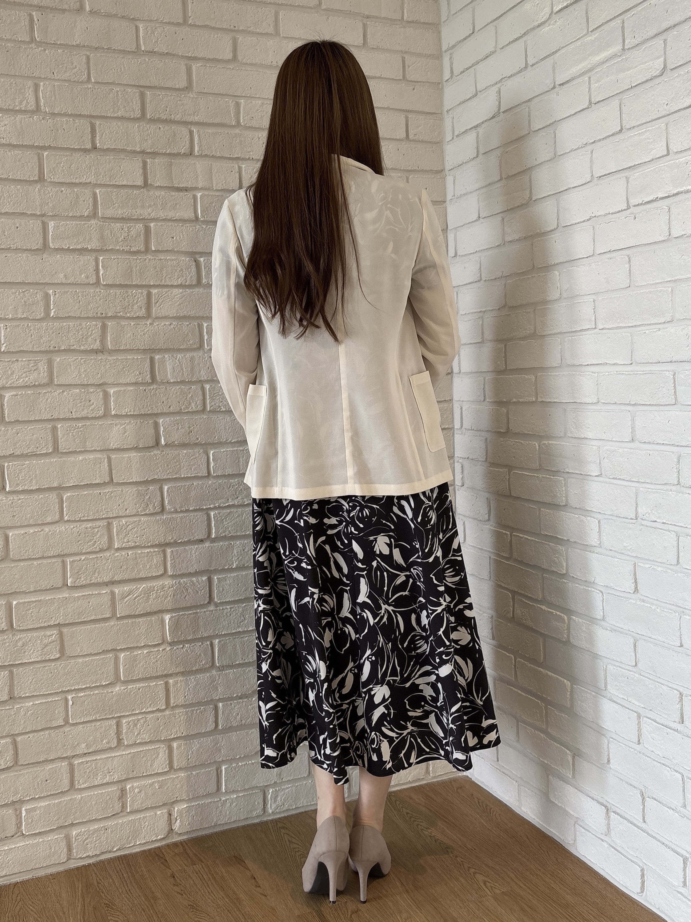 sayaさんの「COUP DE CHANCE｜【手洗い可／日本製】シアーテーラード ジャケット」を使ったコーディネート