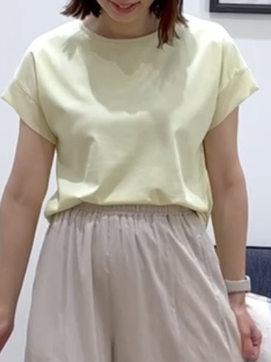 canaさんの「Dessin｜【UVカット/接触冷感】美光沢カットソー」を使ったコーディネート