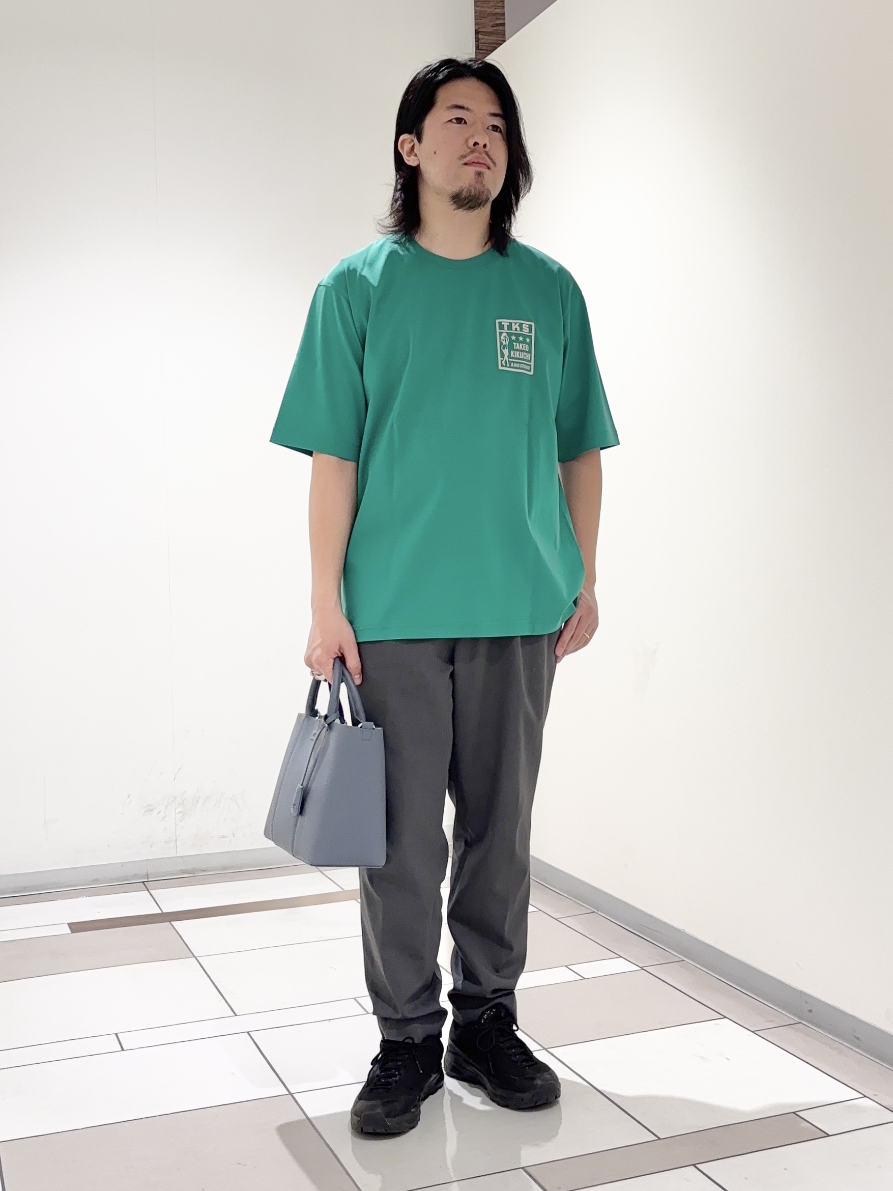 及川さんの「TAKEO KIKUCHI｜【BOWLER HAT LABEL】アイスクリアコットン ピンナップガール 半袖Tシャツ」を使ったコーディネート