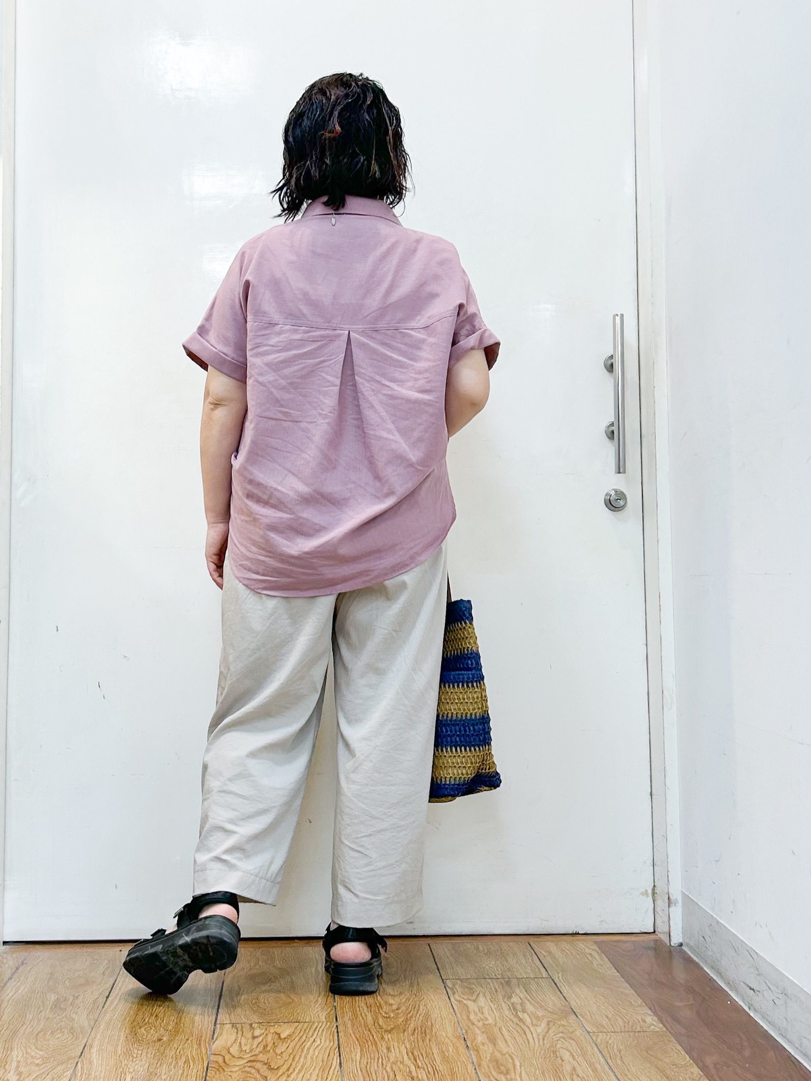 haruさんの「SHOO･LA･RUE｜【ひんやり/UV】インせず着られる フレンチリネンスキッパーシャツ」を使ったコーディネート