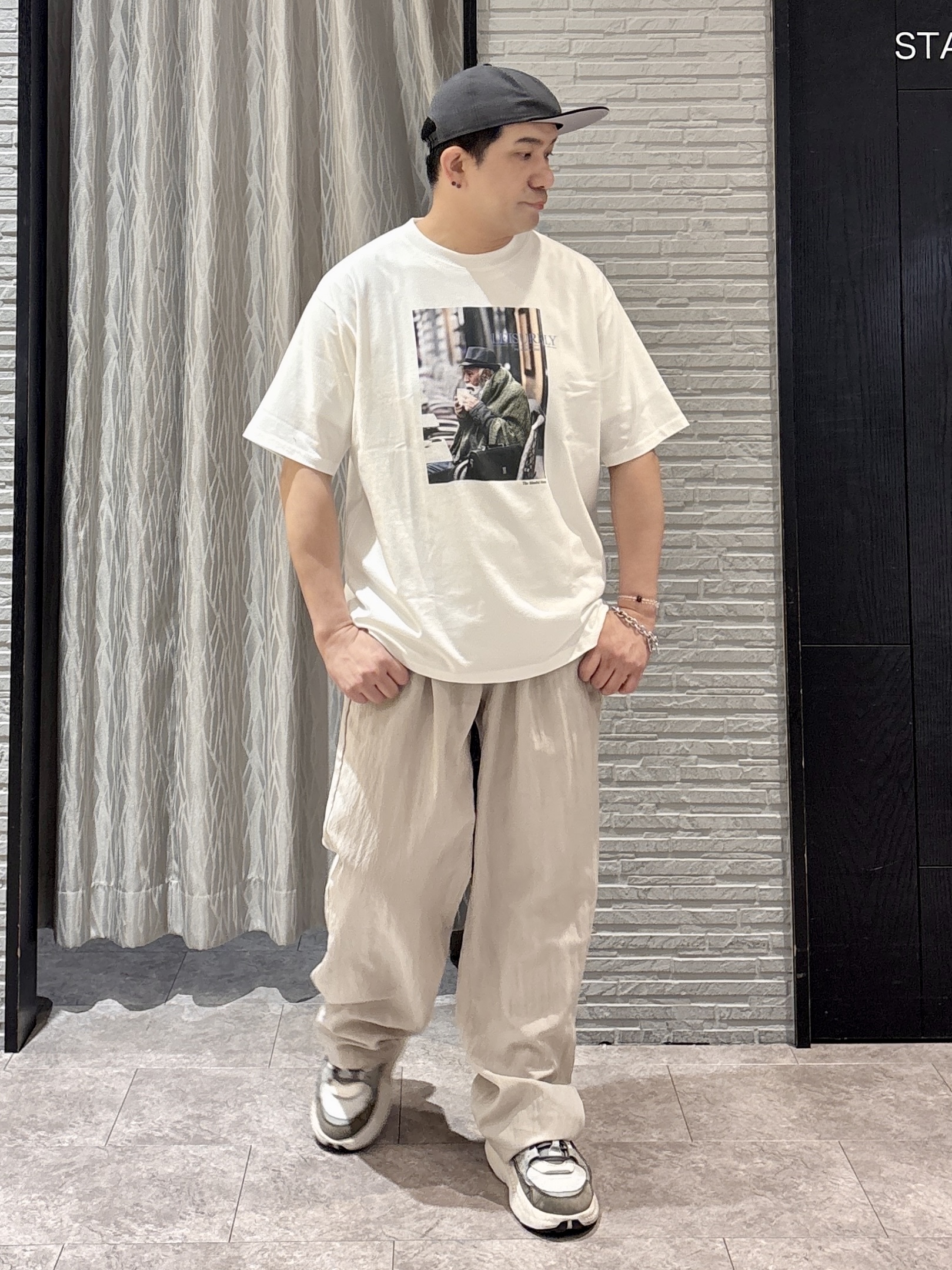 Pーyamaさんの「THE SHOP TK｜半袖チェックジップシャツ 洗濯機OK」を使ったコーディネート