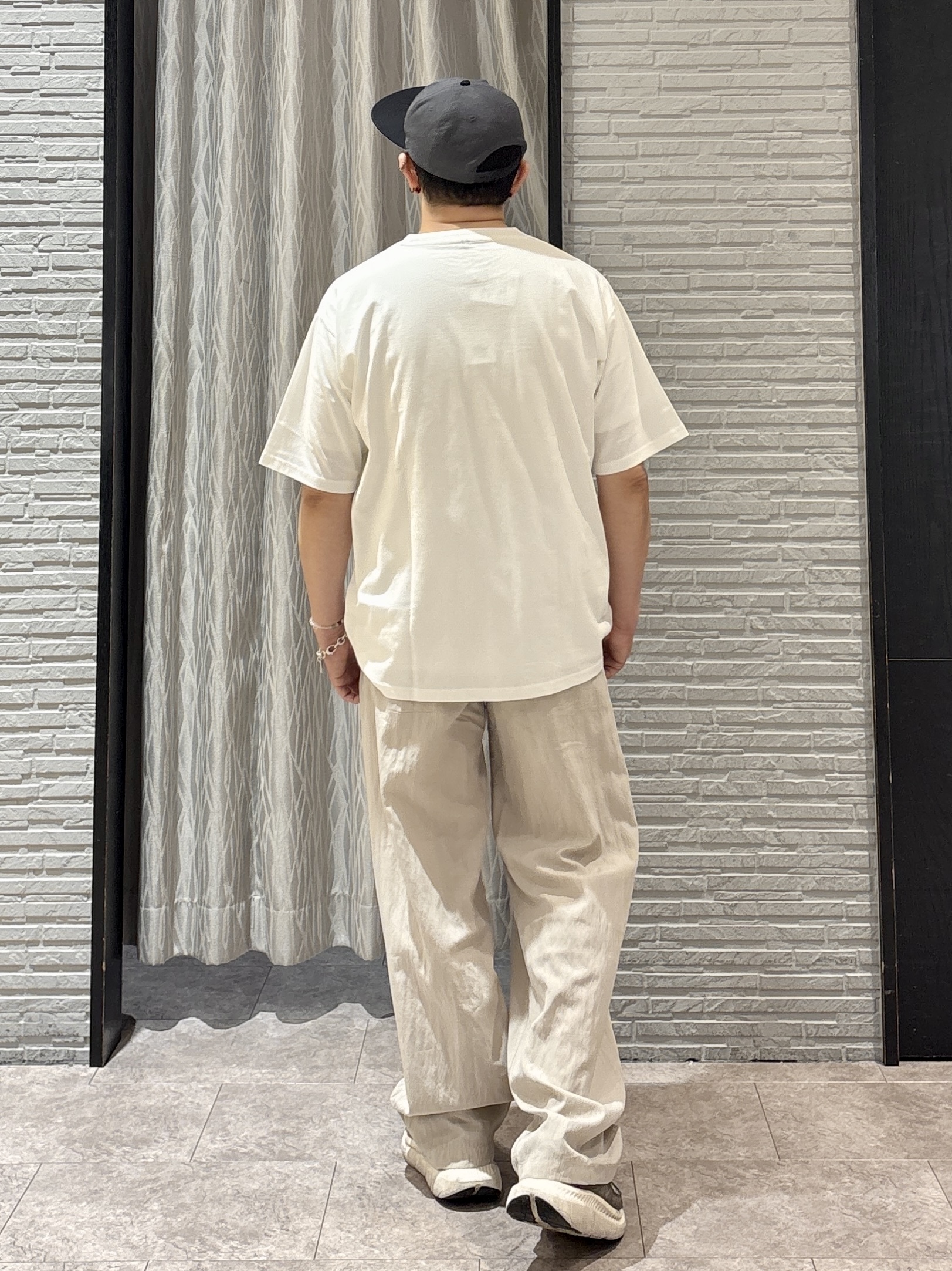 Pーyamaさんの「THE SHOP TK｜半袖チェックジップシャツ 洗濯機OK」を使ったコーディネート