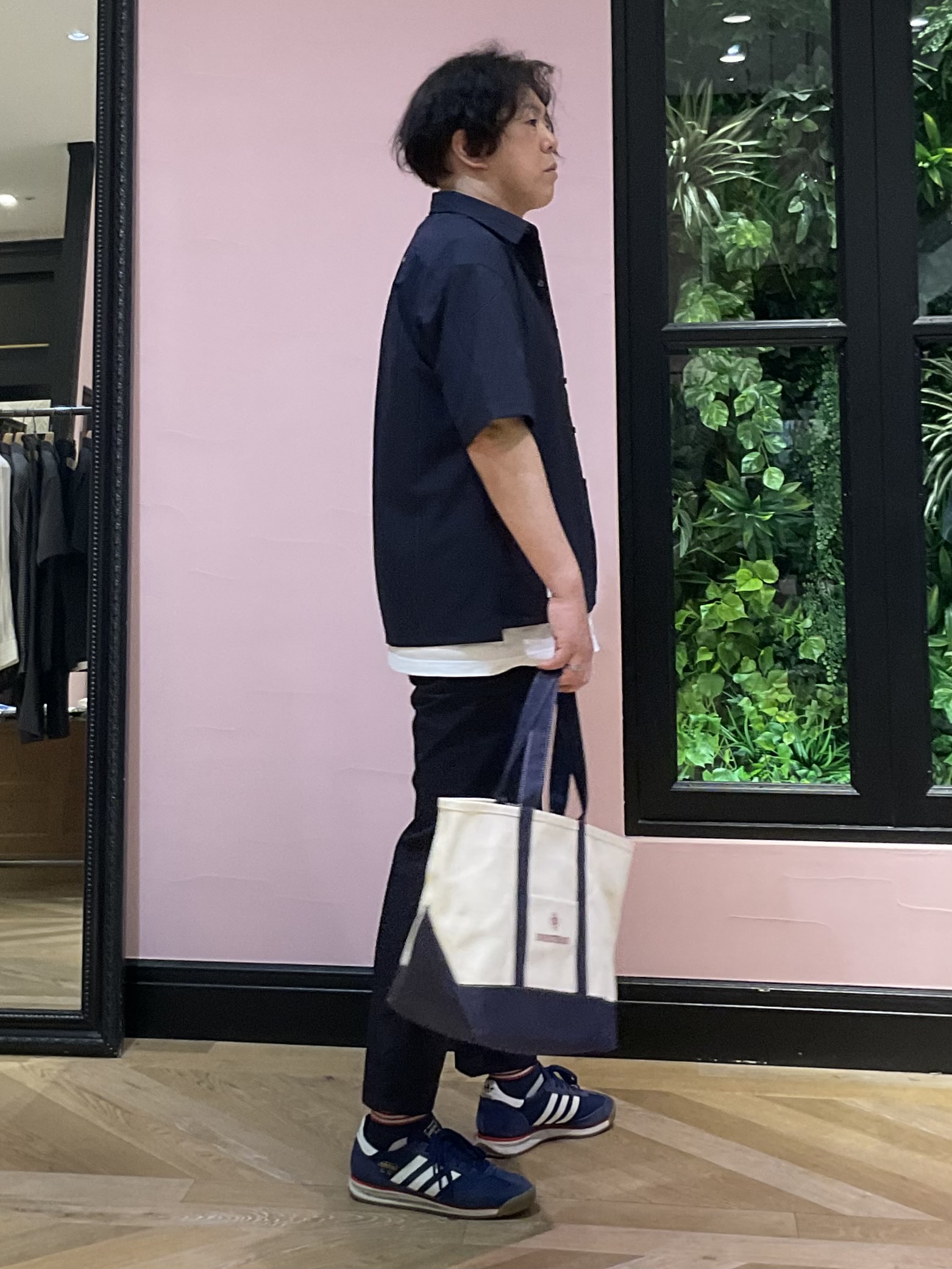 Nagaseさんの「DRESSTERIOR｜【セットアップ可/速乾/防しわ】COOL DOTS ショートスリーブシャツ」を使ったコーディネート