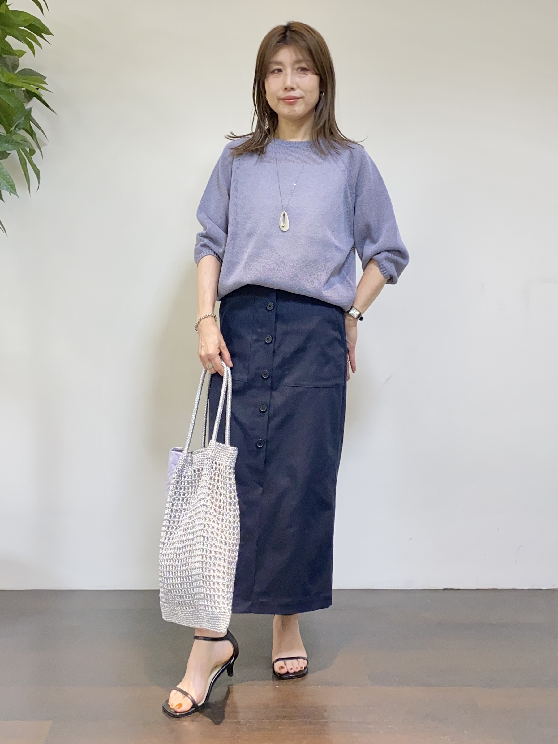 tomoさんの「UNTITLED｜【古畑星夏さん着用/洗える】シアーブルゾン」を使ったコーディネート