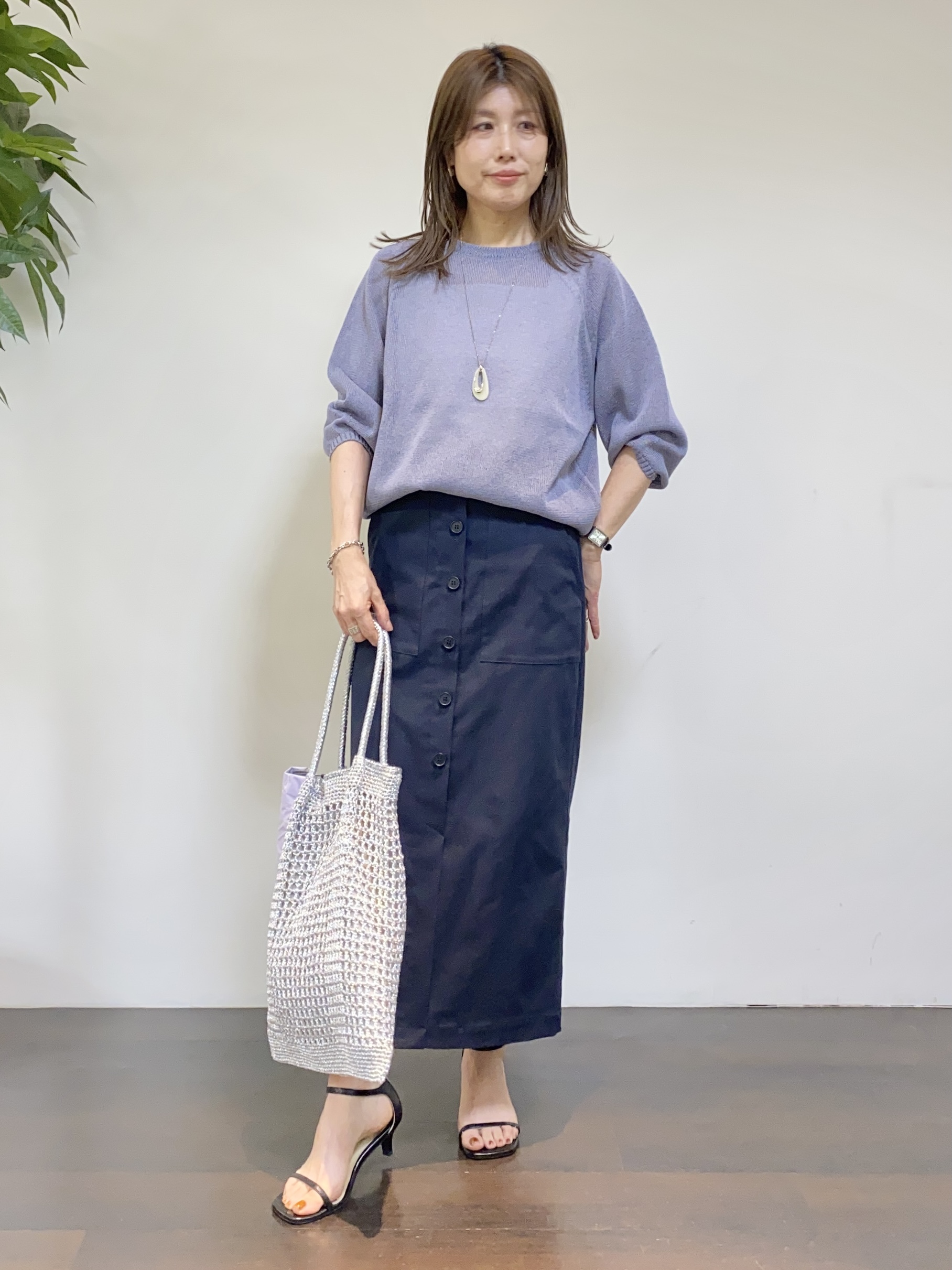 tomoさんの「UNTITLED｜【古畑星夏さん着用/洗える】シアーブルゾン」を使ったコーディネート