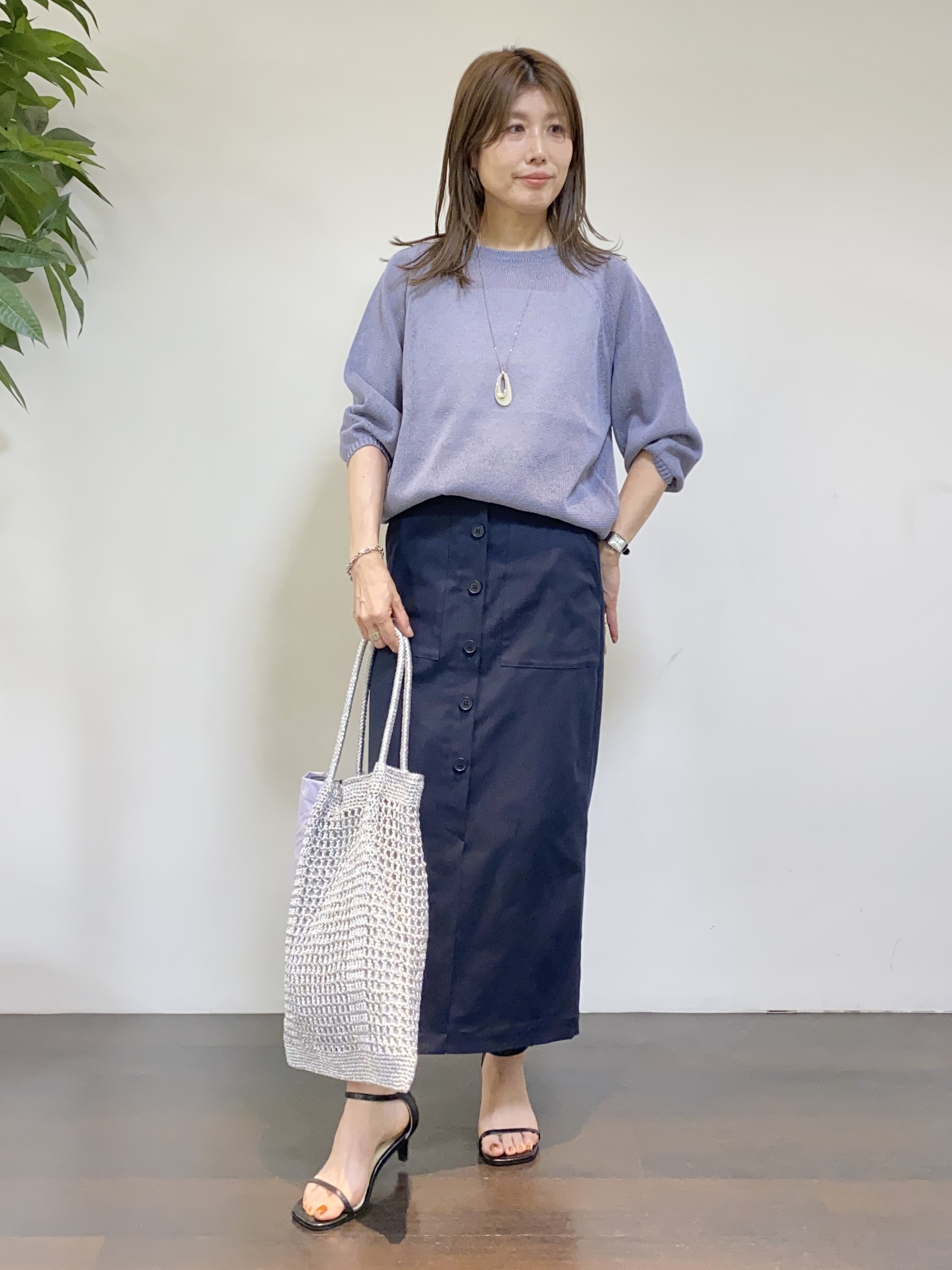 tomoさんの「UNTITLED｜【古畑星夏さん着用/洗える】シアーブルゾン」を使ったコーディネート