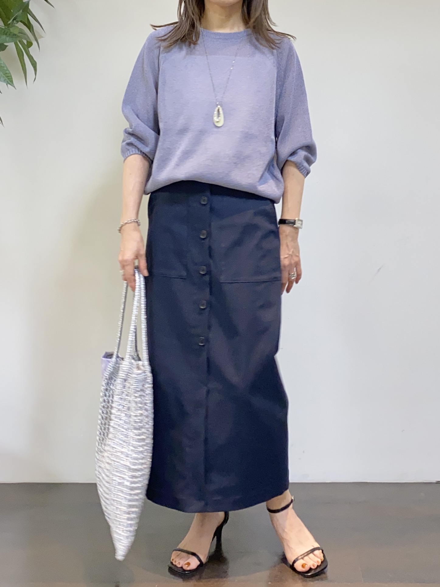 tomoさんの「UNTITLED｜【古畑星夏さん着用/洗える】シアーブルゾン」を使ったコーディネート