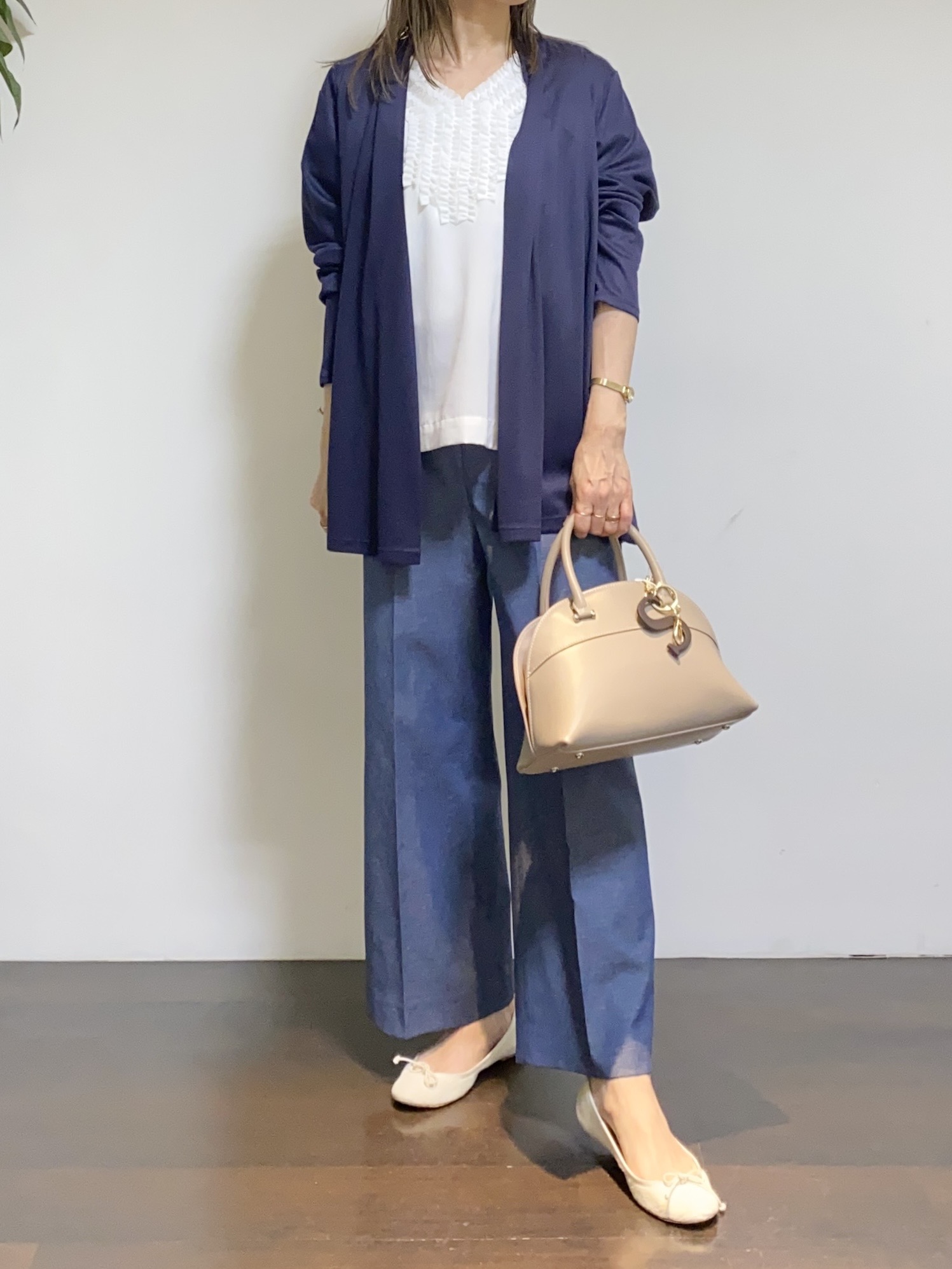 tomoさんの「UNTITLED｜【接触冷感/UVカット/遮熱機能】フライスジャージカーディガン」を使ったコーディネート