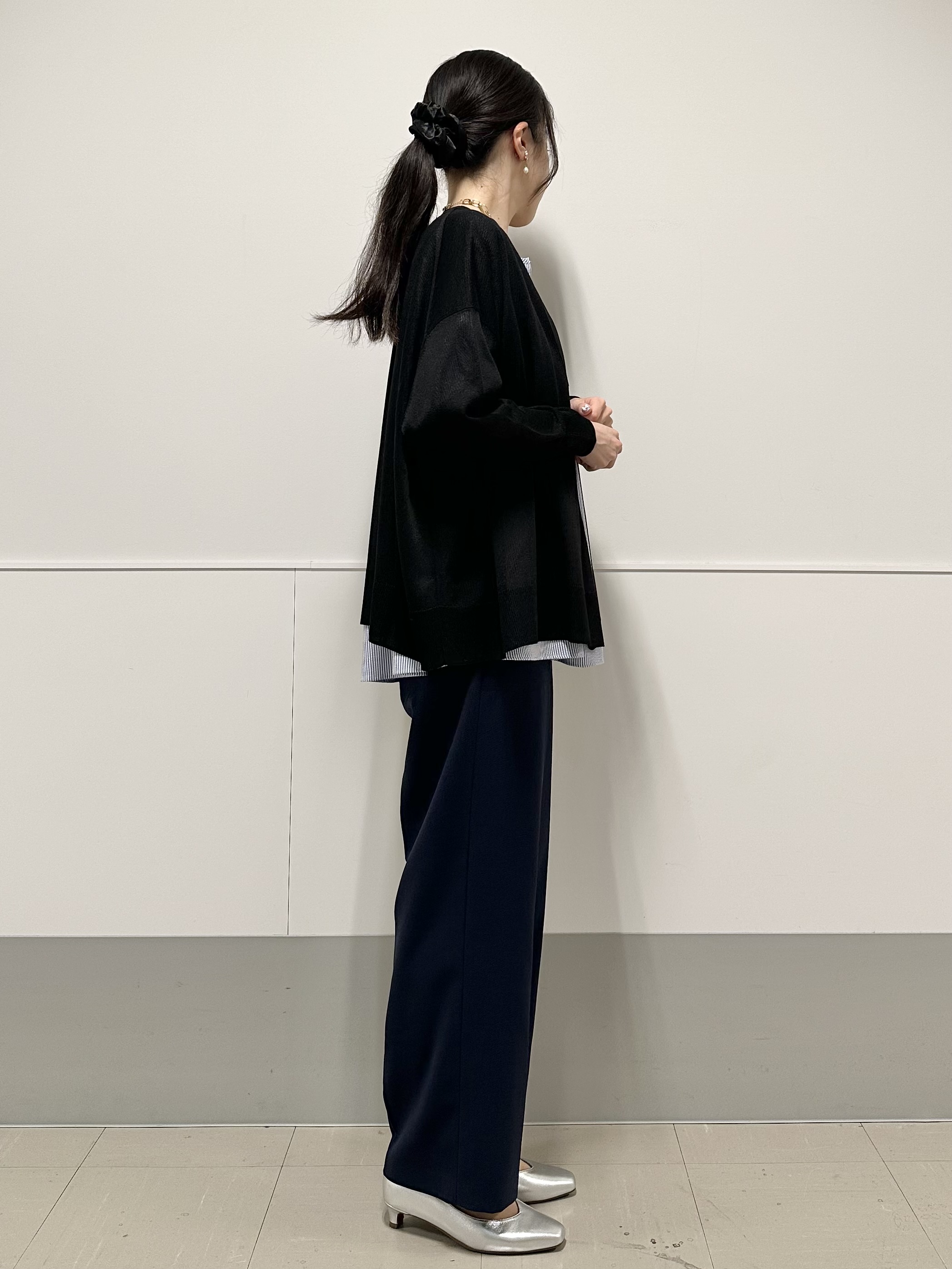 Momoさんの「Reflect｜【冷房対策に◎】すっきり見え着流しカーディガン」を使ったコーディネート